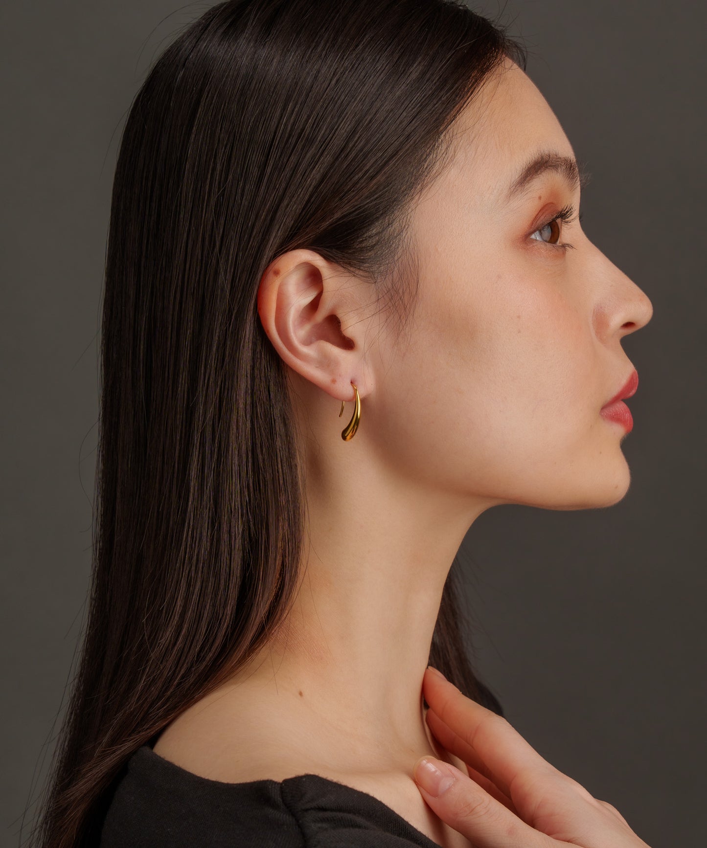 ドロップフックピアス【Gold】