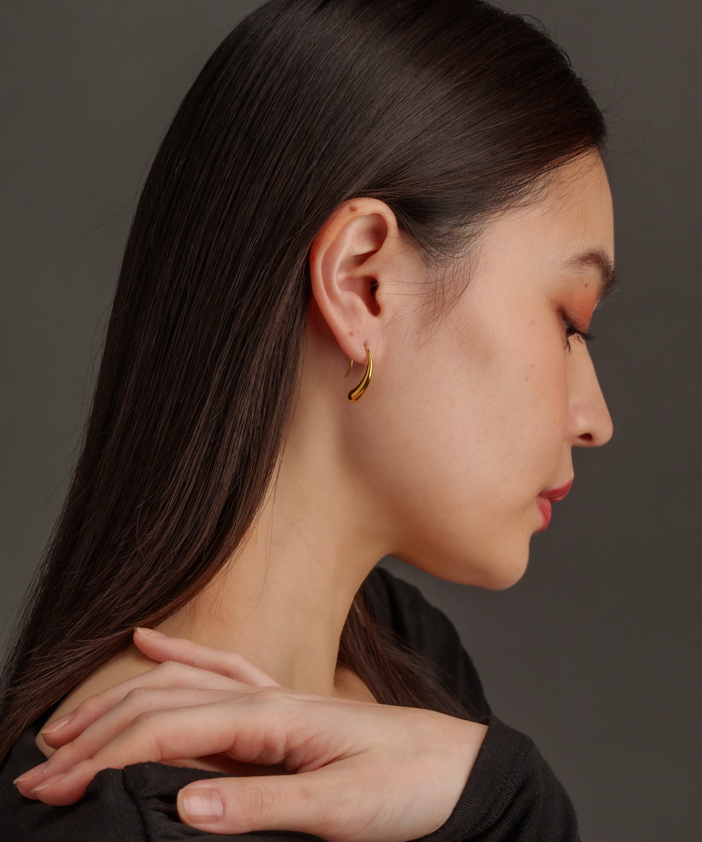 ドロップフックピアス【Gold】