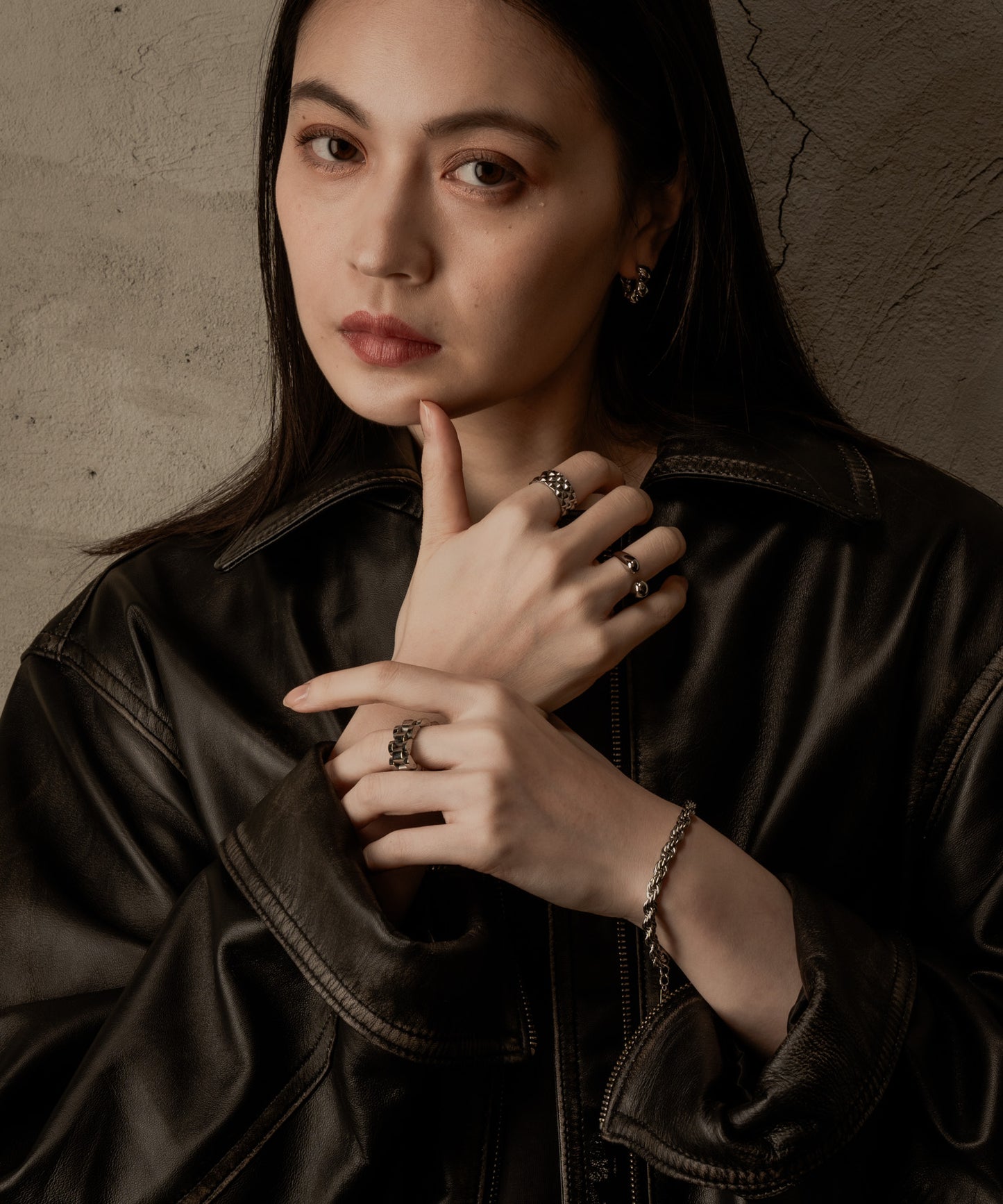 ツイストチェーンブレスレット【Silver】