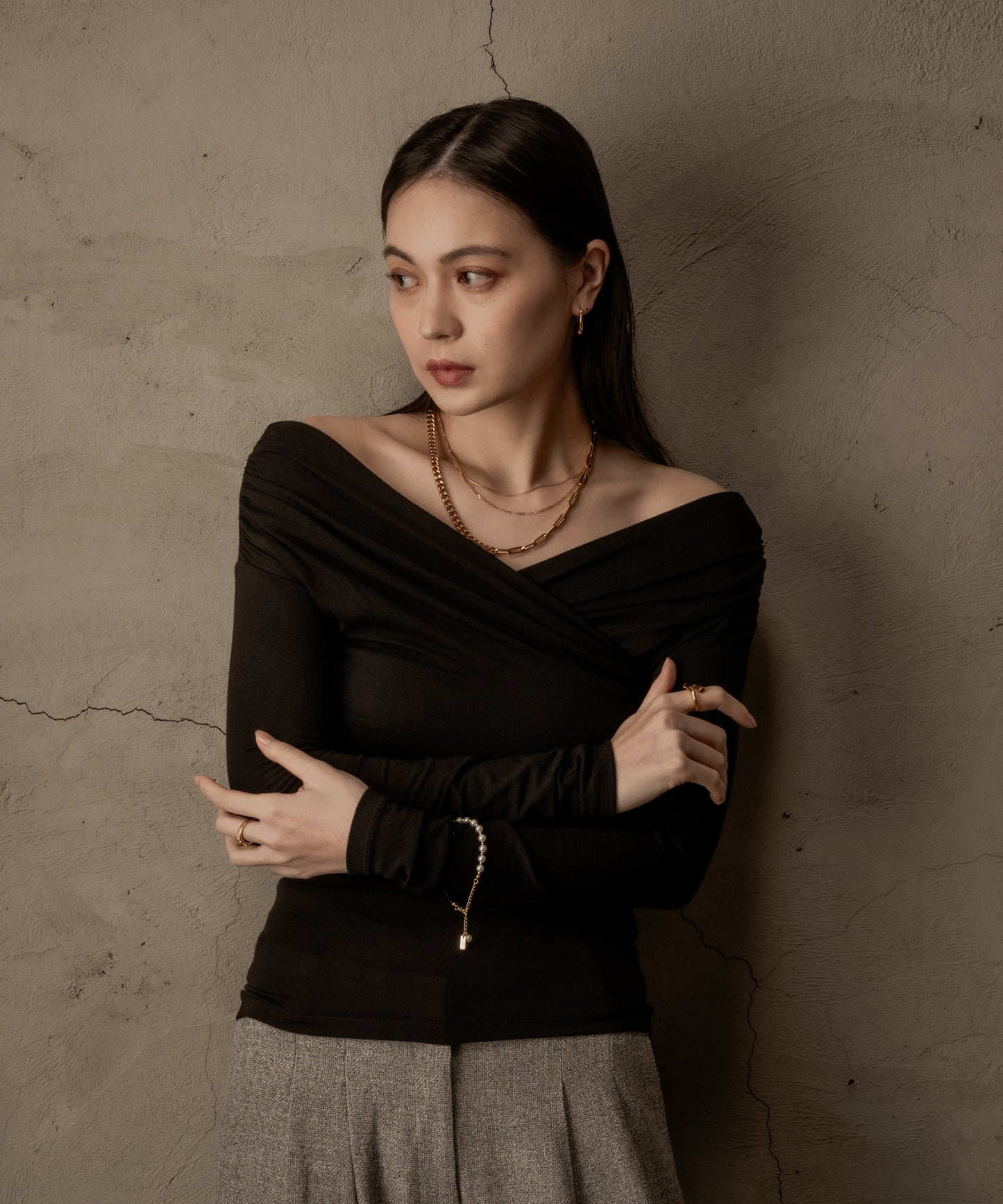 2パターン切り替えネックレス【Gold】　　　