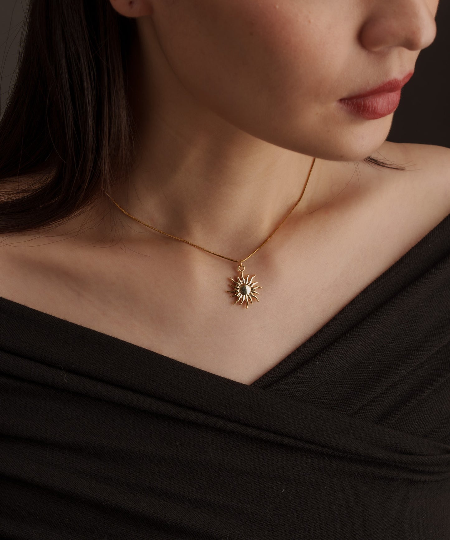 サンフェイスネックレス【Gold】