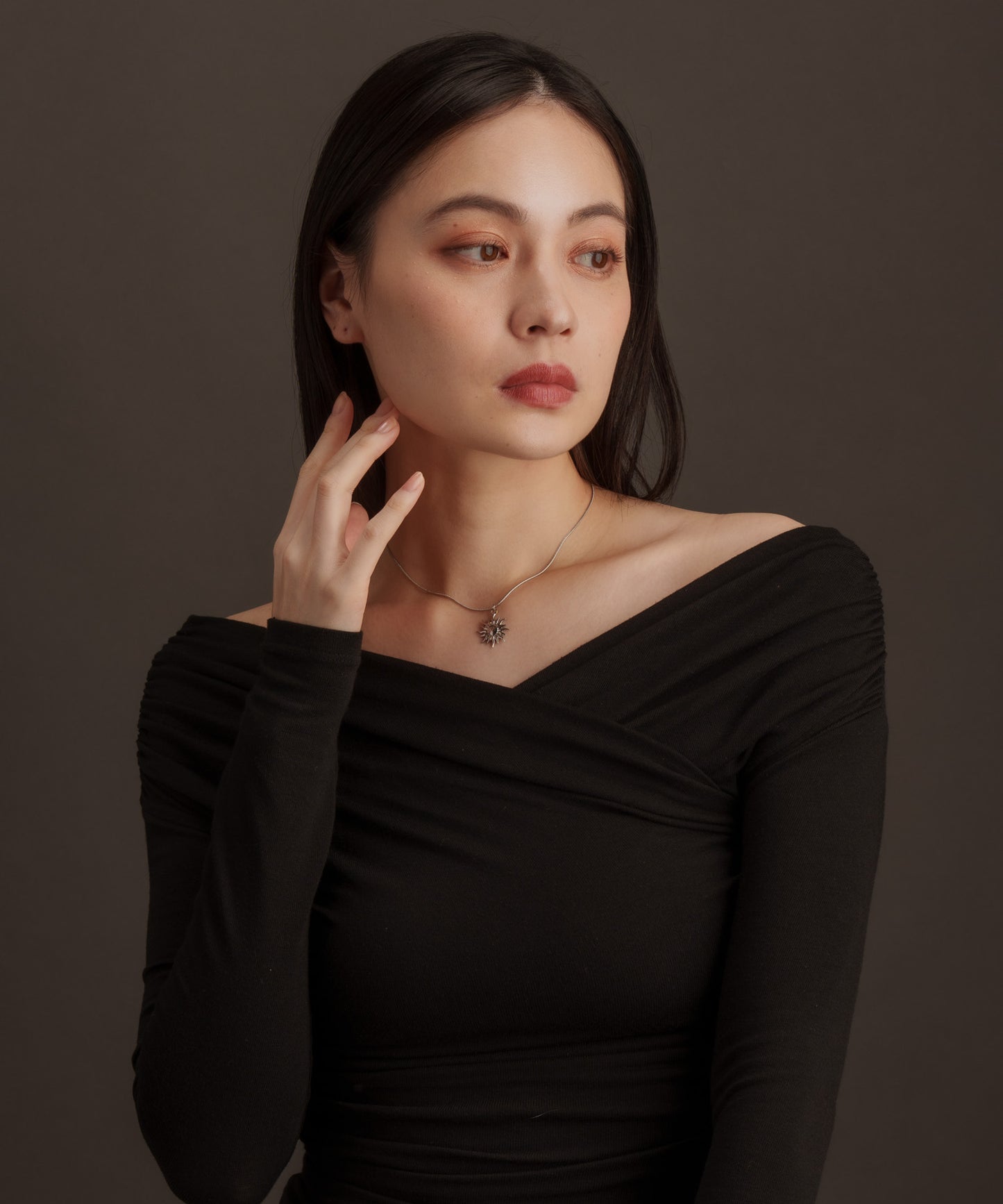 サンフェイスネックレス【Silver】　