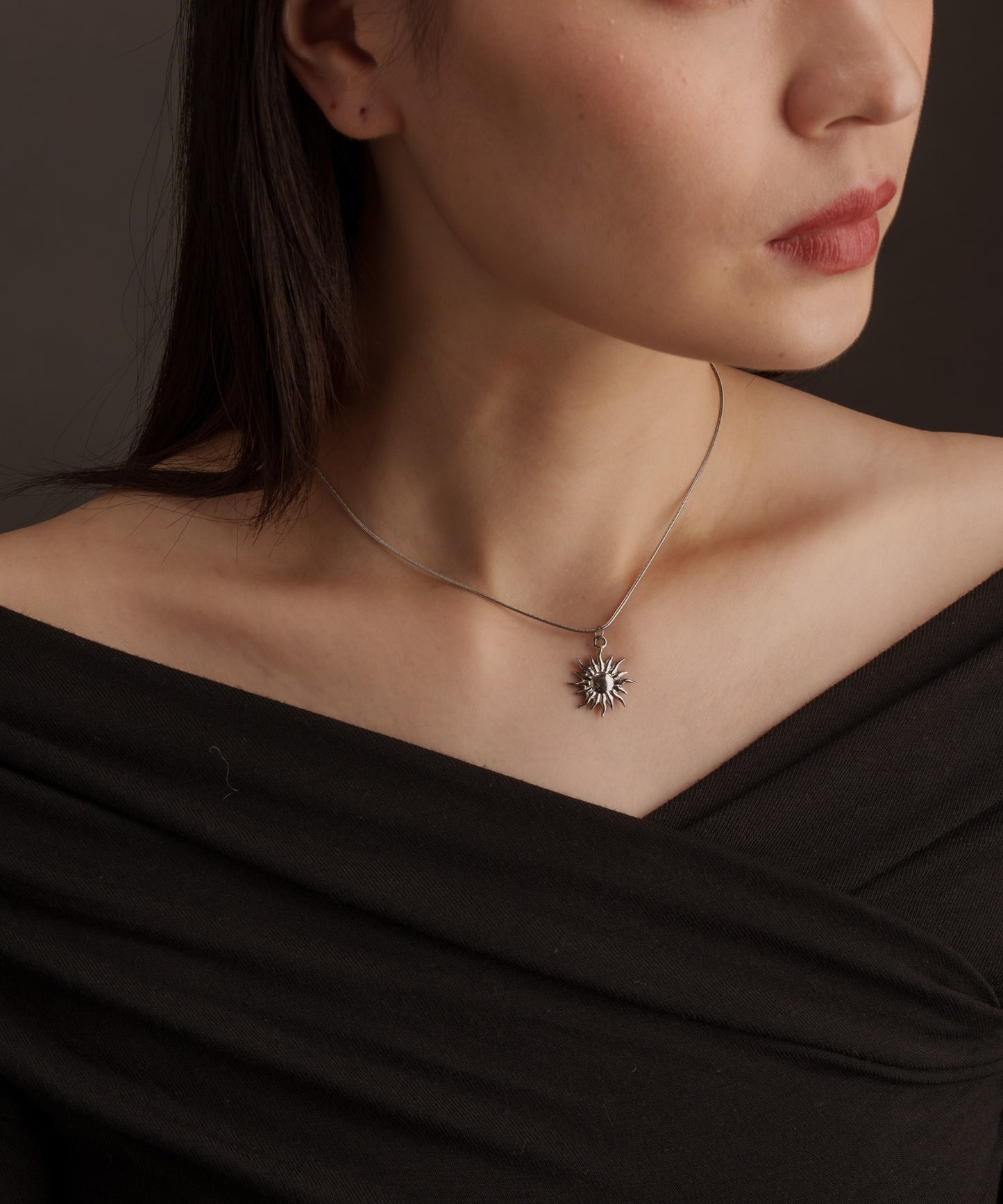 サンフェイスネックレス【Silver】　