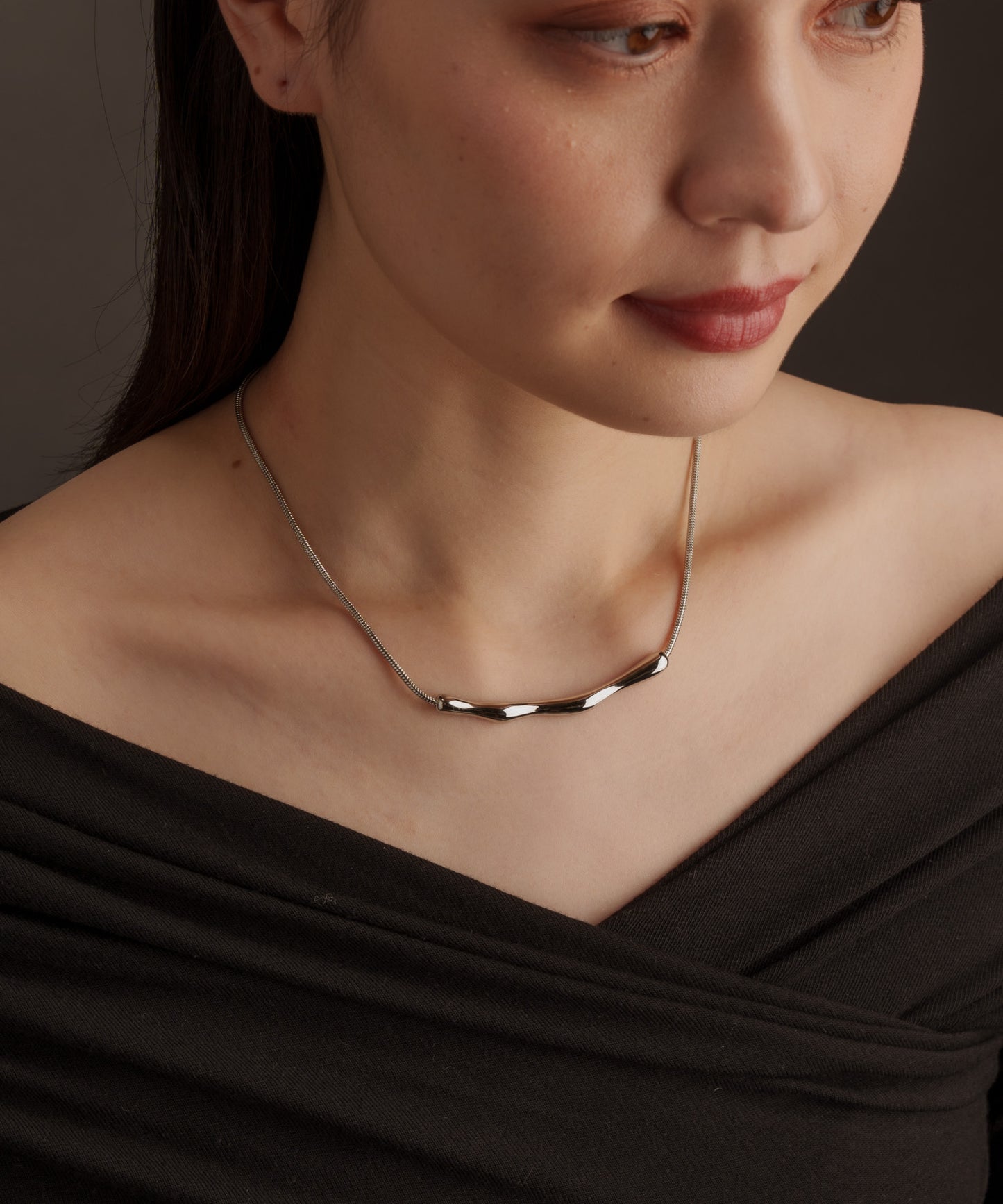 ツウィッグチェーンネックレス【Silver】