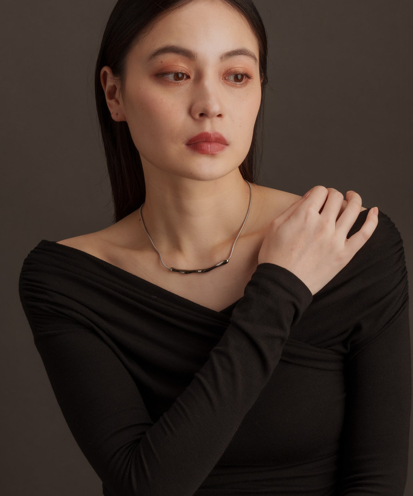 ツウィッグチェーンネックレス【Silver】