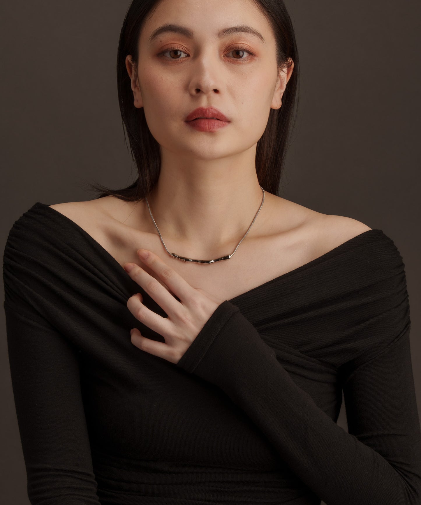 ツウィッグチェーンネックレス【Silver】