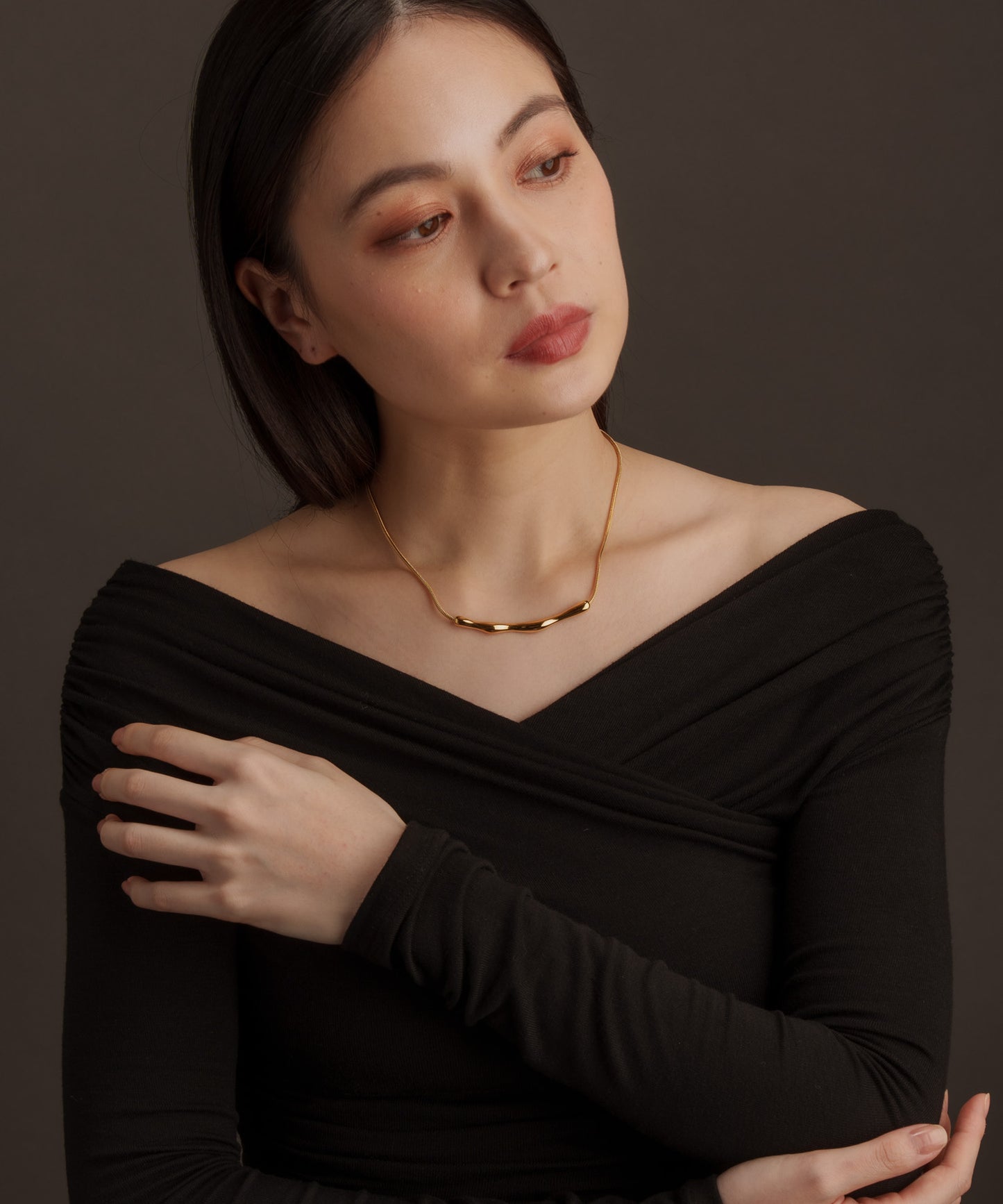 ツウィッグチェーンネックレス【Gold】