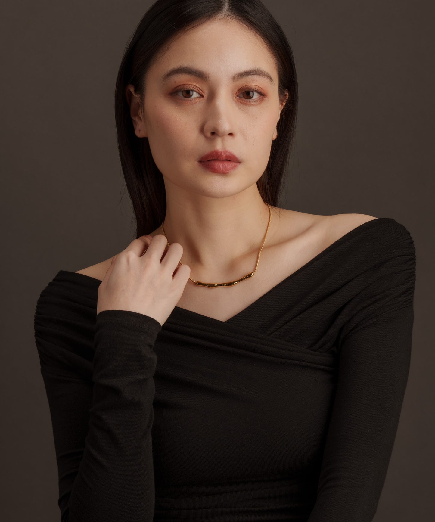 ツウィッグチェーンネックレス【Gold】