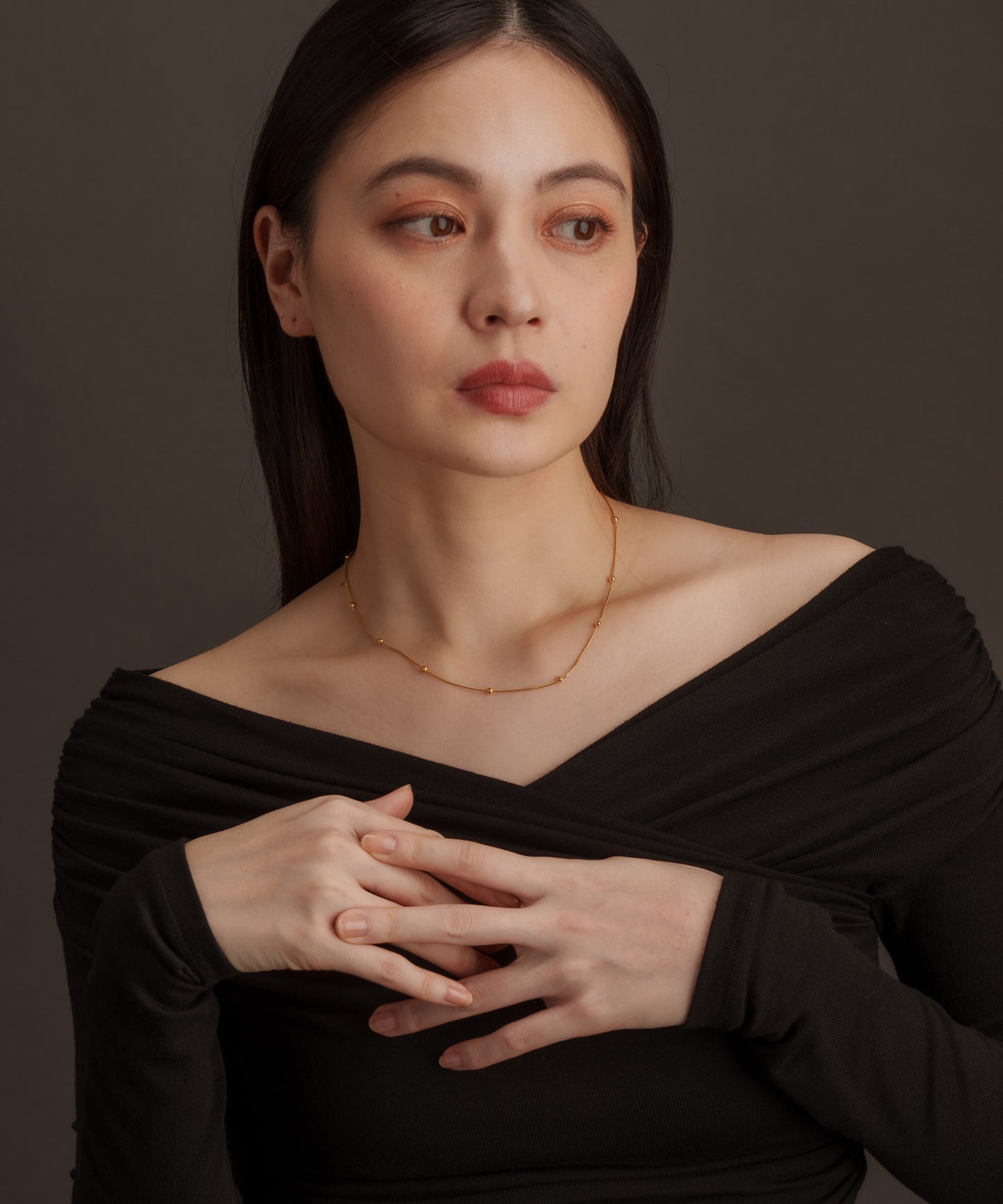 インターバルボールネックレス【Gold】