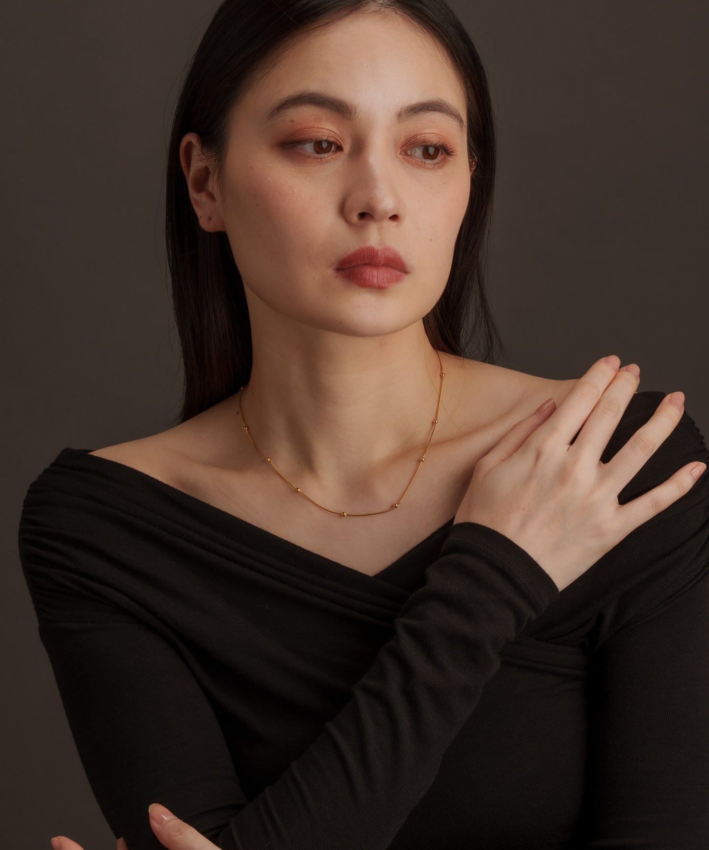 インターバルボールネックレス【Gold】