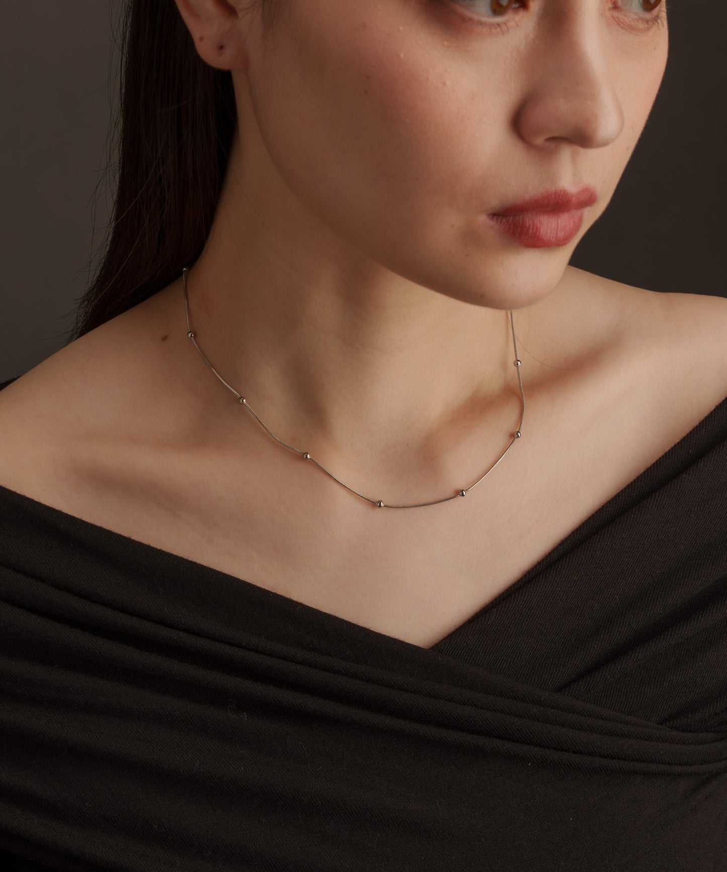 インターバルボールネックレス【Silver】