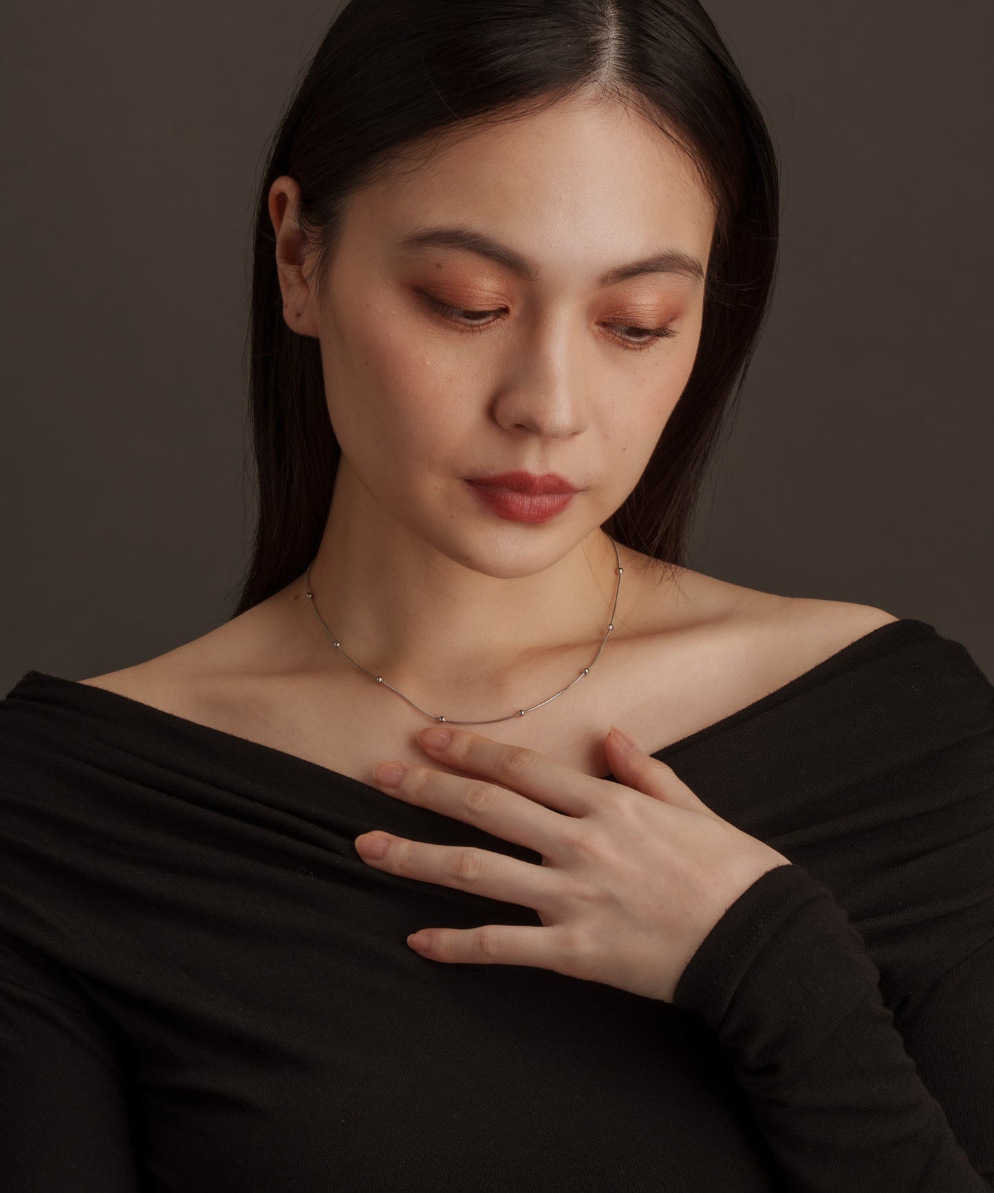 インターバルボールネックレス【Silver】