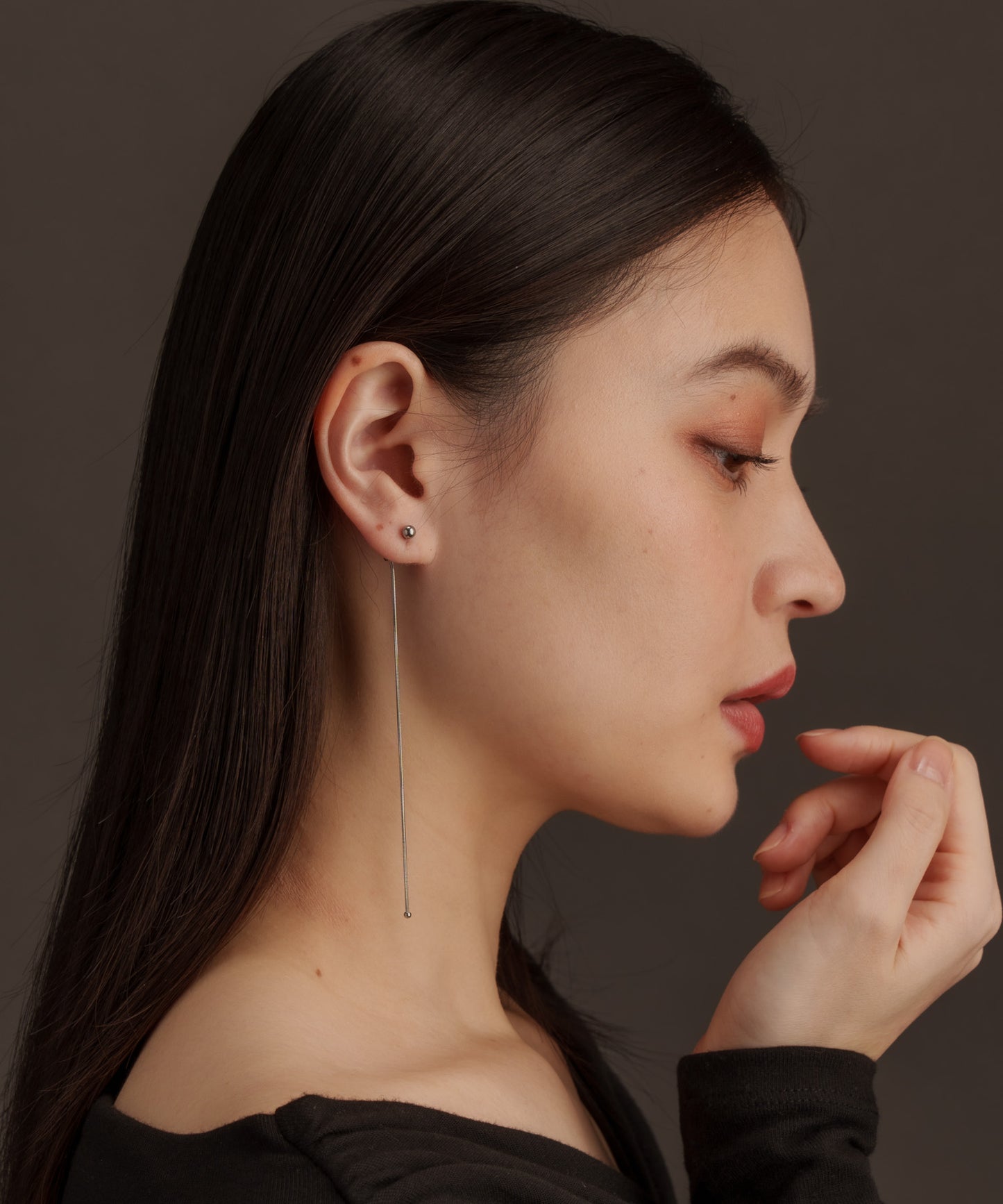 スネークボールトップピアス【Silver】