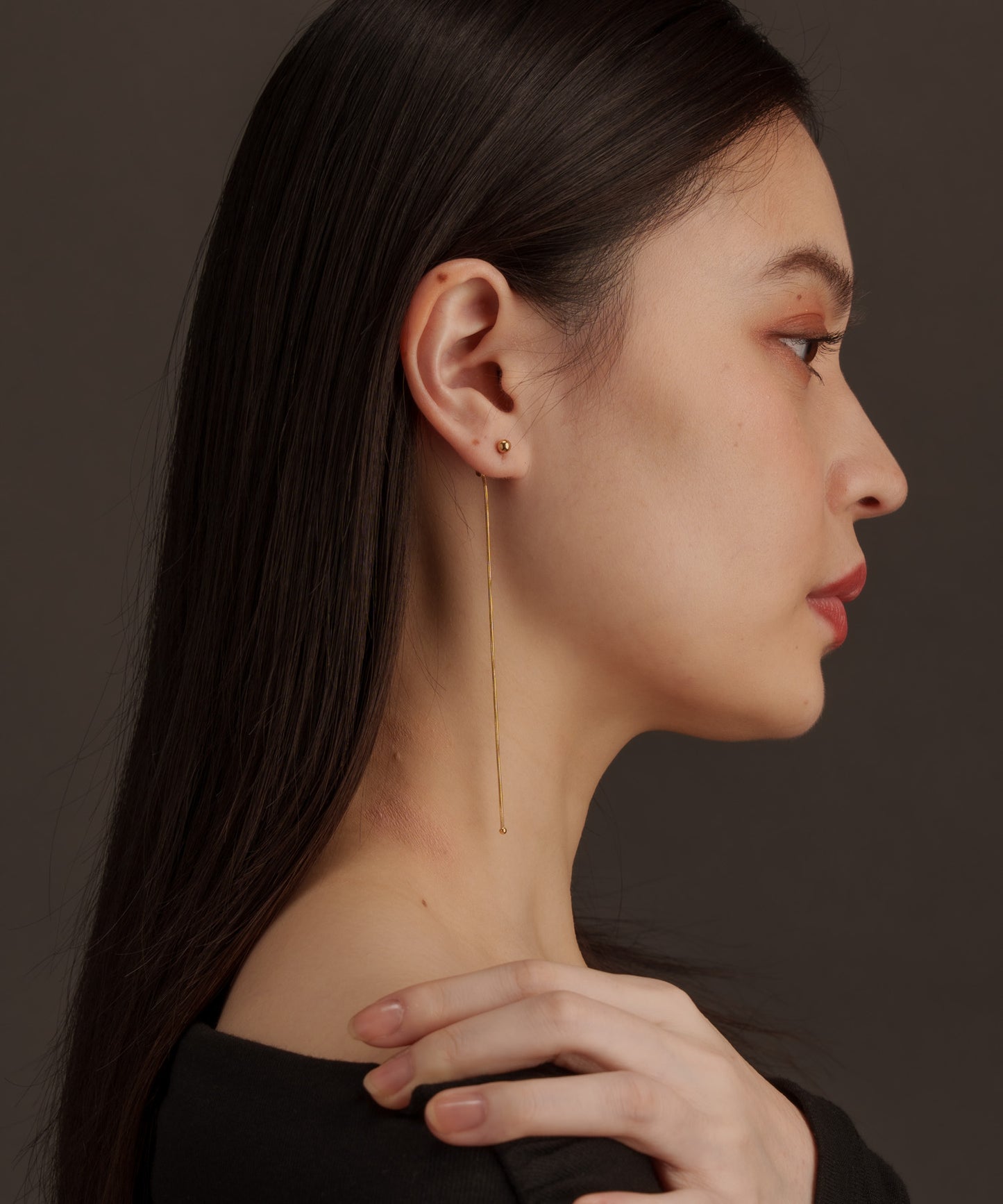 スネークボールトップピアス【Gold】