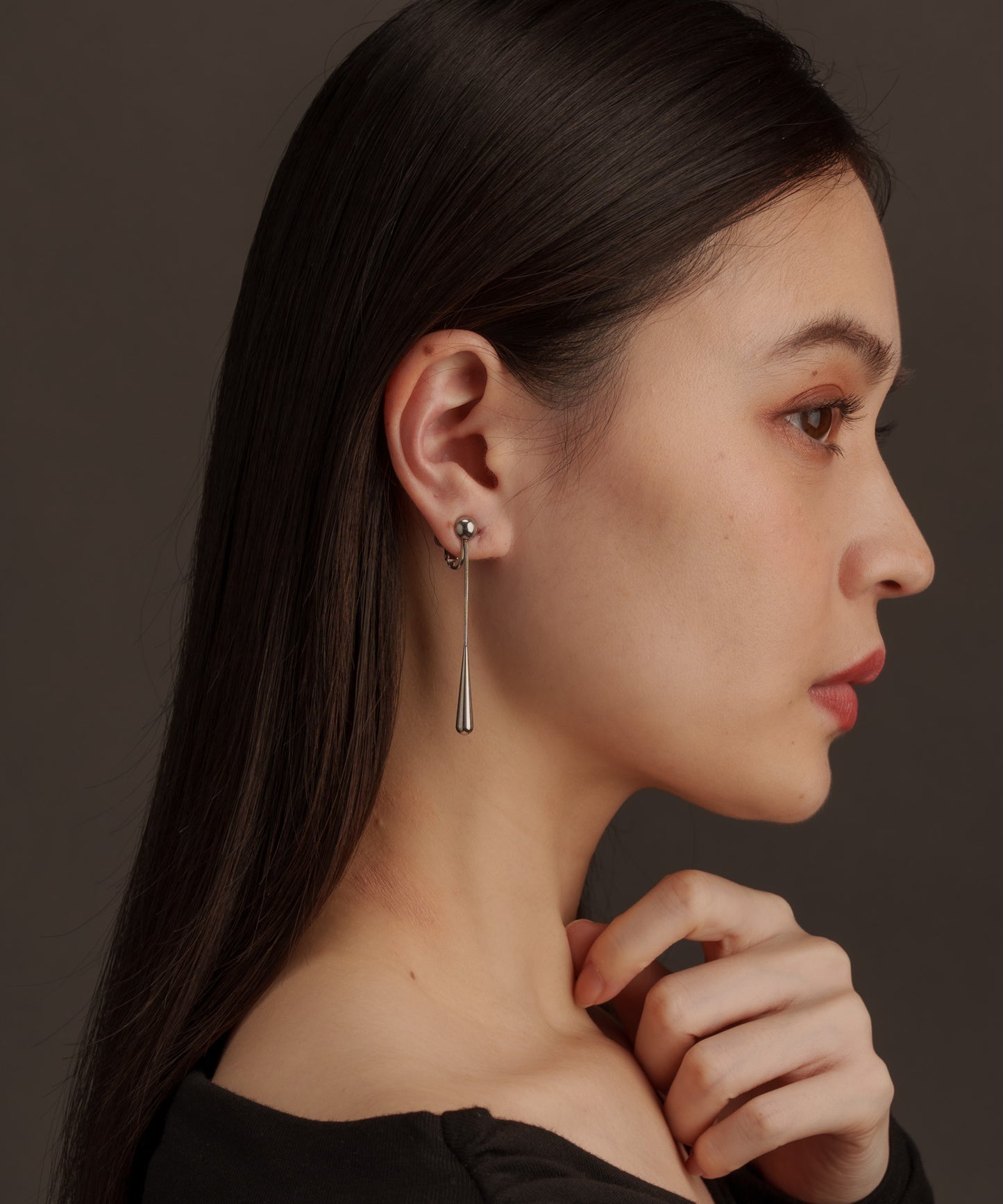 ロングドロップイヤリング【Silver】
