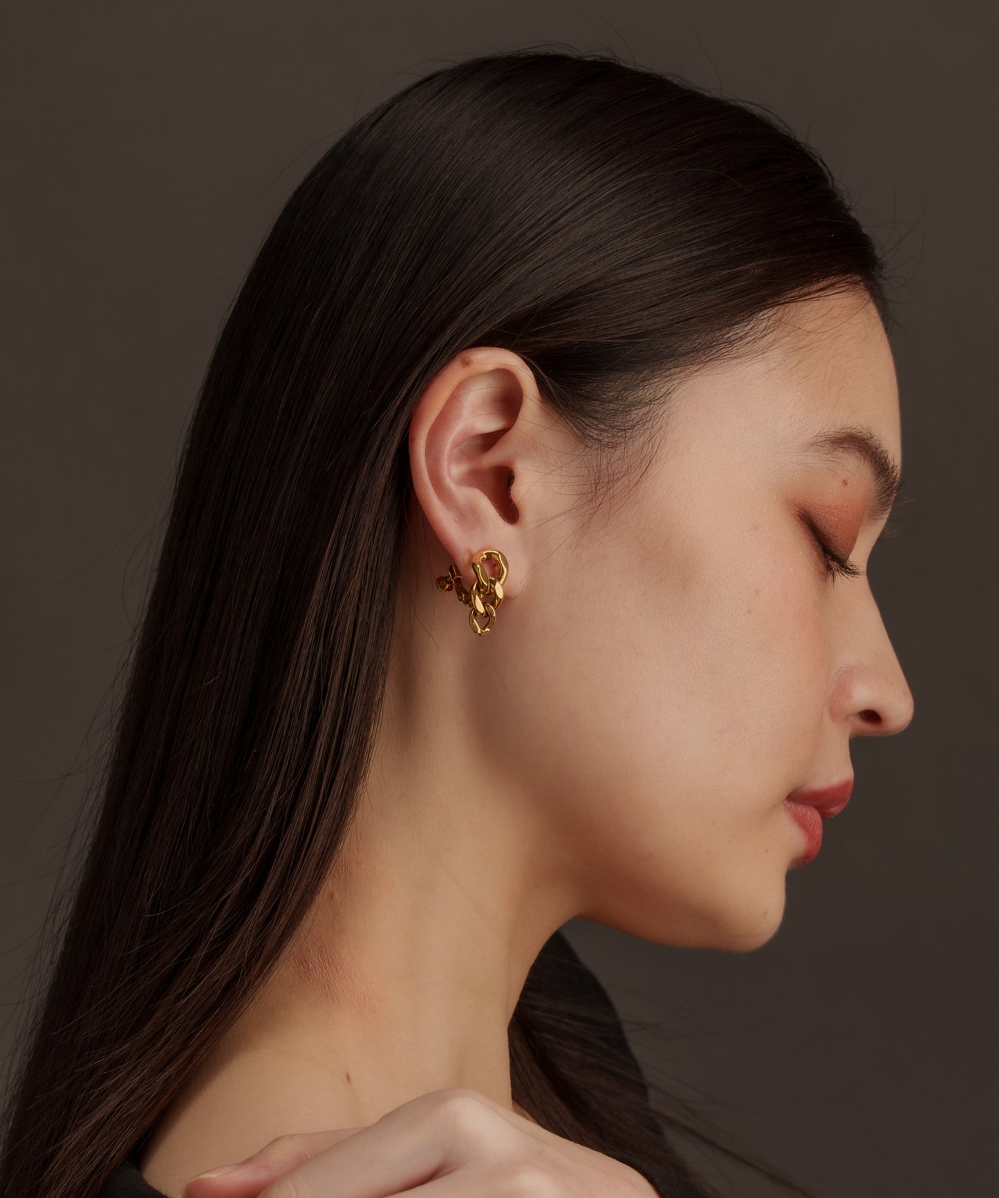 チェーンイヤリング【Gold】