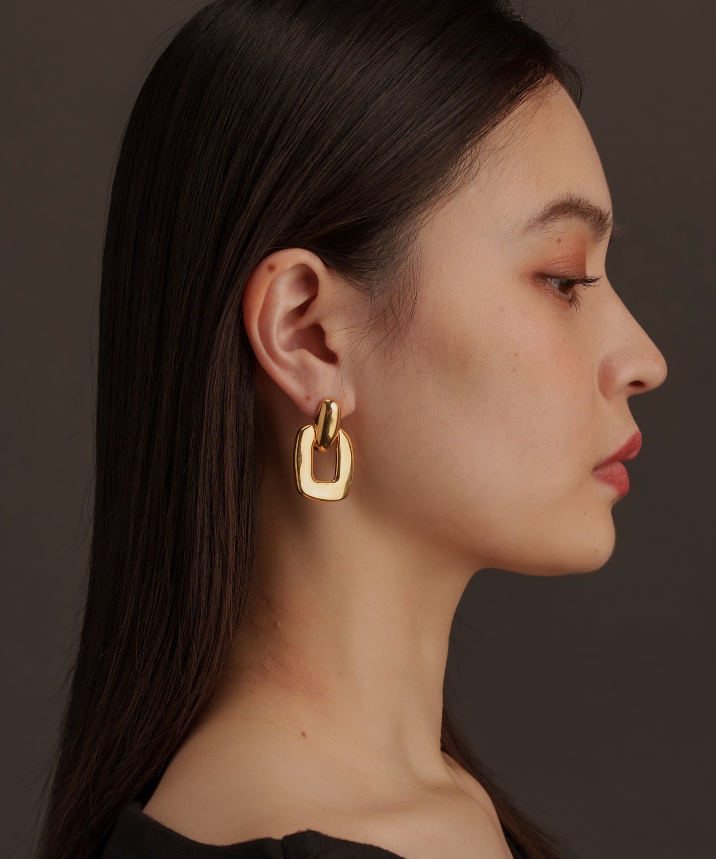 BIGチェーンヴィンテージピアス【Gold】