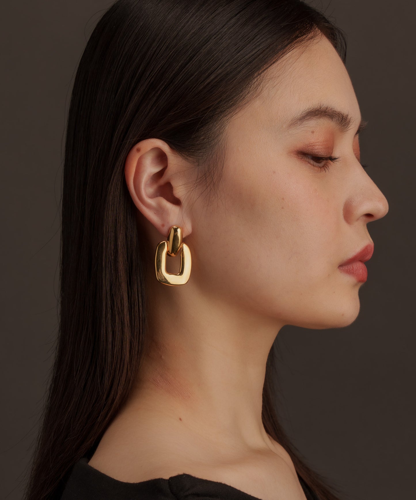 BIGチェーンヴィンテージピアス【Gold】