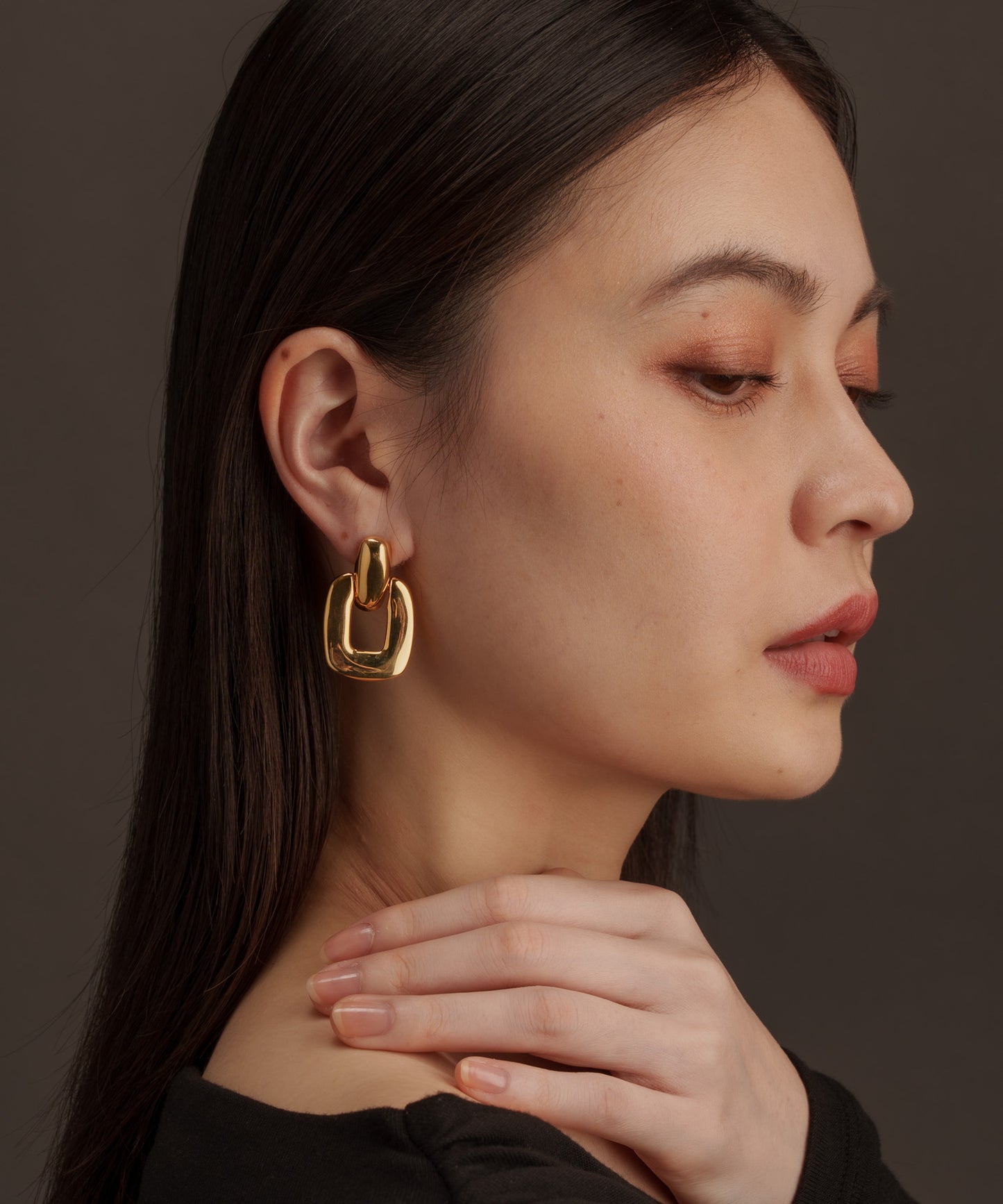 BIGチェーンヴィンテージピアス【Gold】