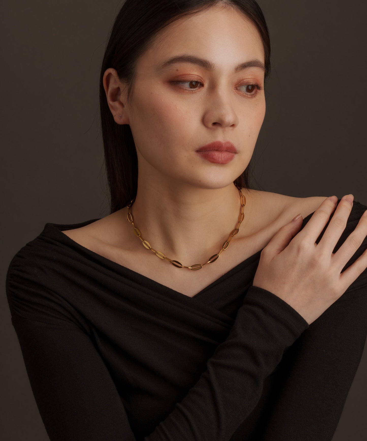 ペタルチェーンネックレス【Gold】