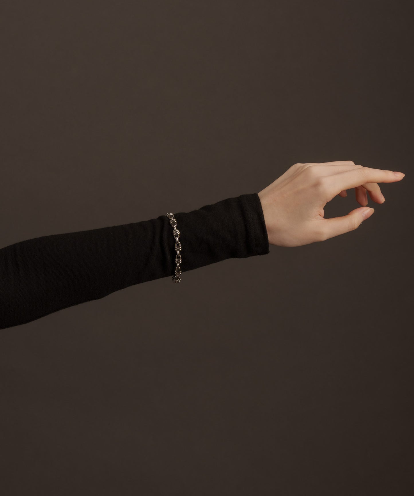 オーバーラップリングブレスレット【Silver】　