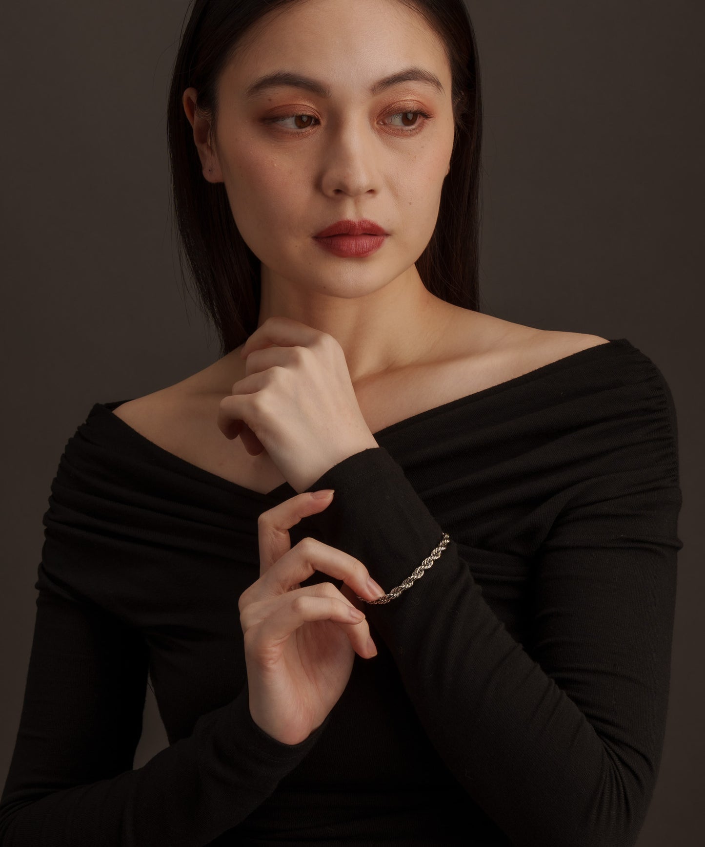 ツイストチェーンブレスレット【Silver】