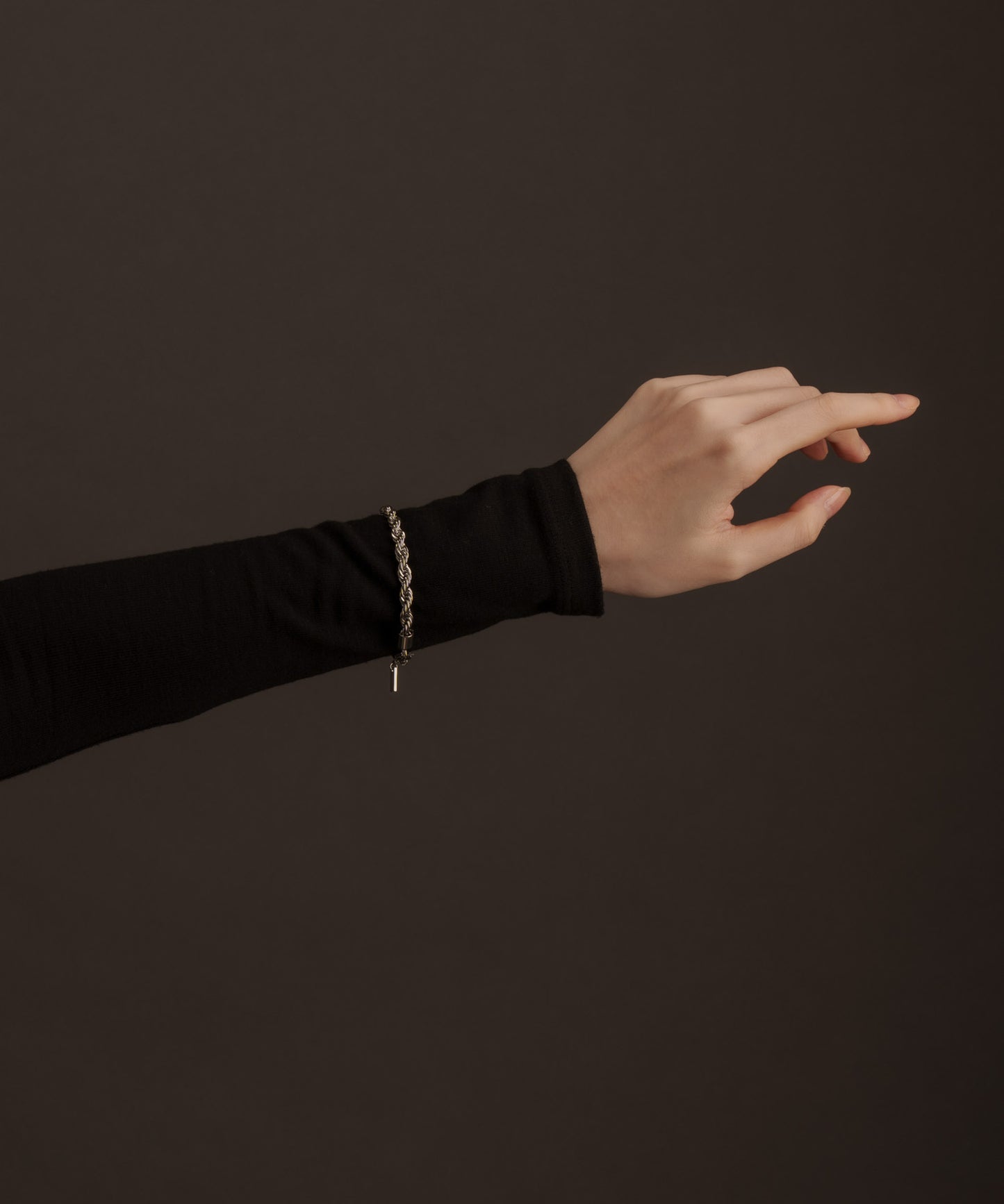 ツイストチェーンブレスレット【Silver】