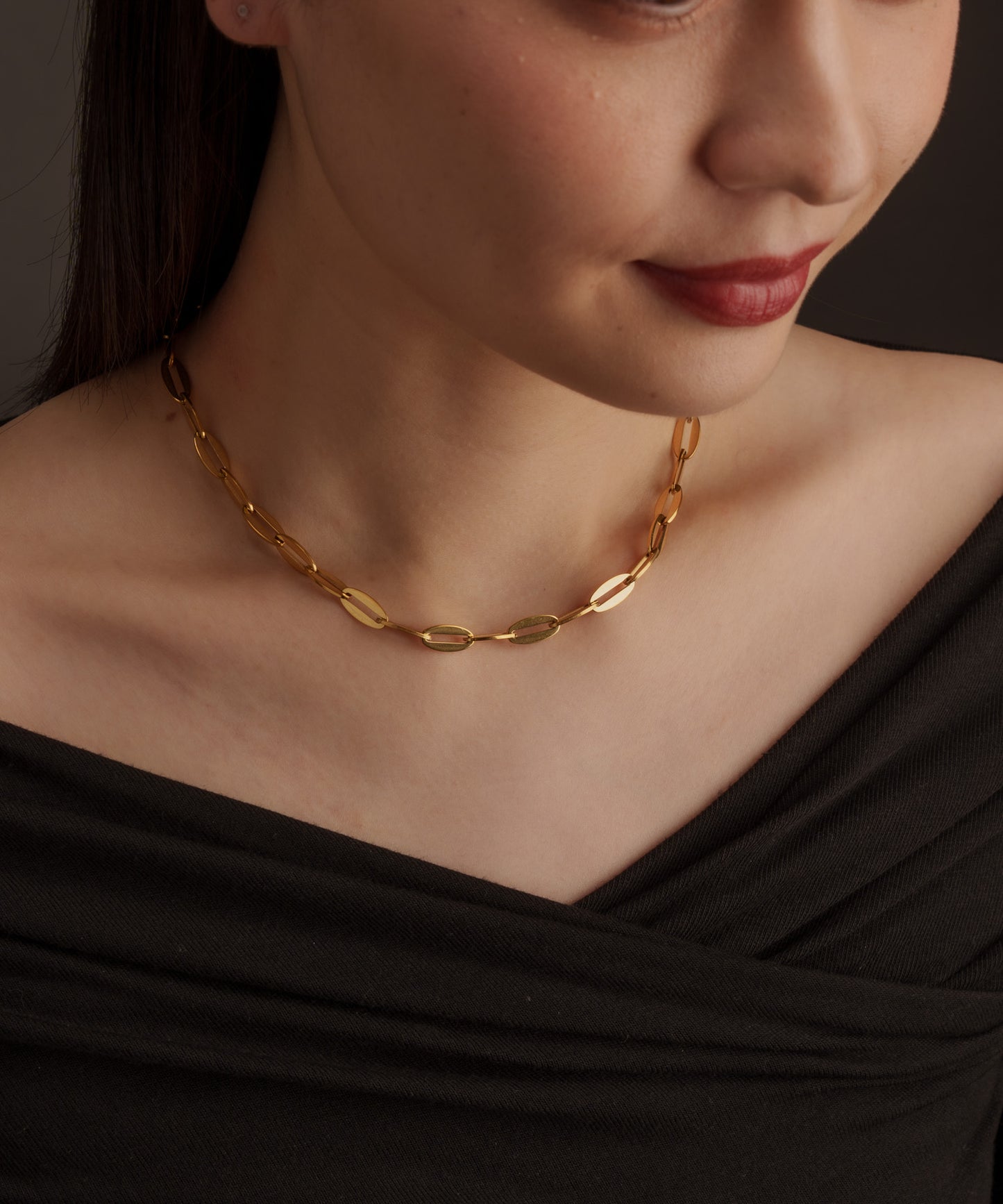 ペタルチェーンネックレス【Gold】