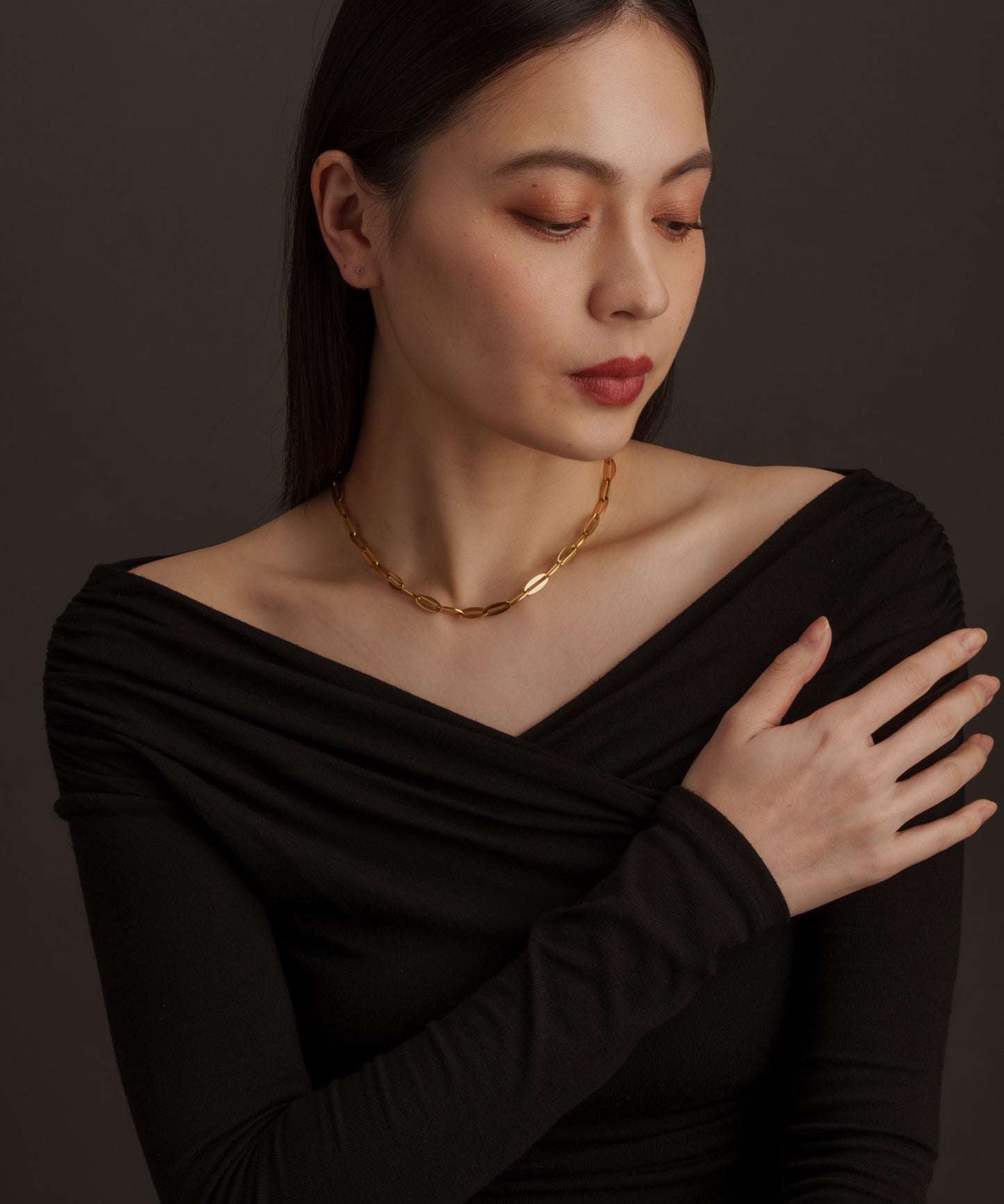 ペタルチェーンネックレス【Gold】