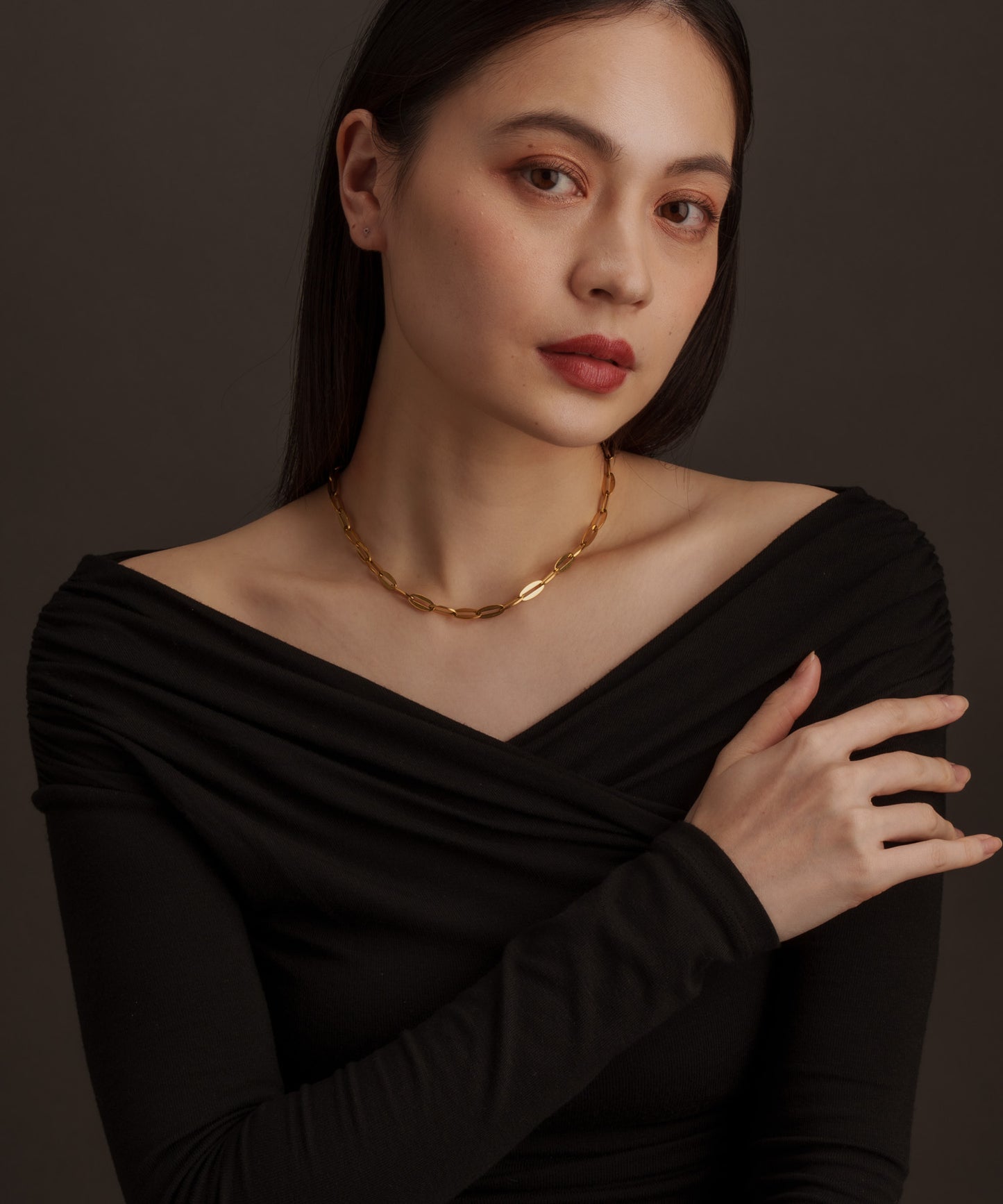 ペタルチェーンネックレス【Gold】