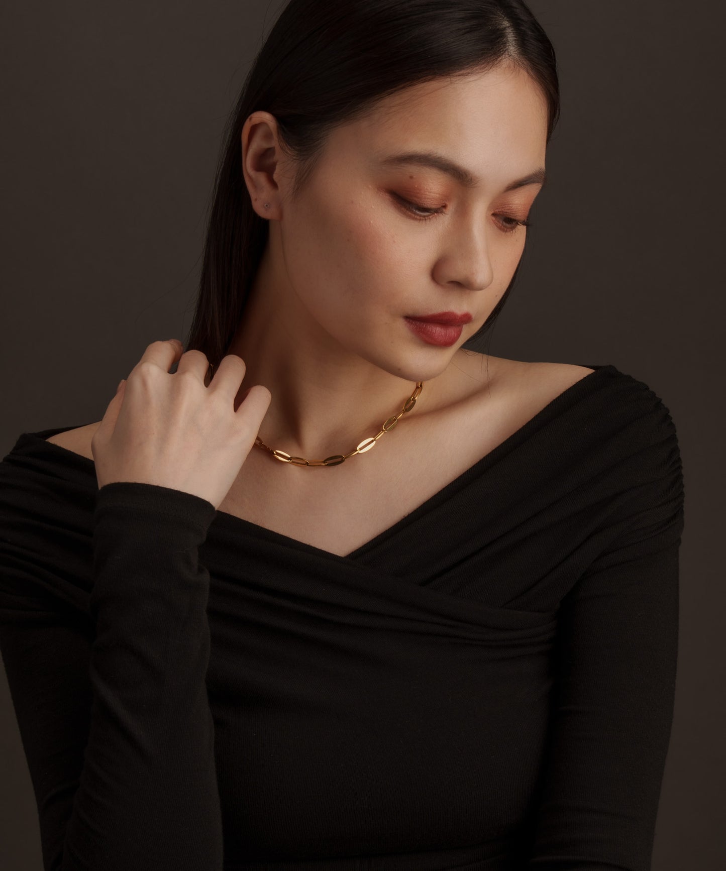 ペタルチェーンネックレス【Gold】