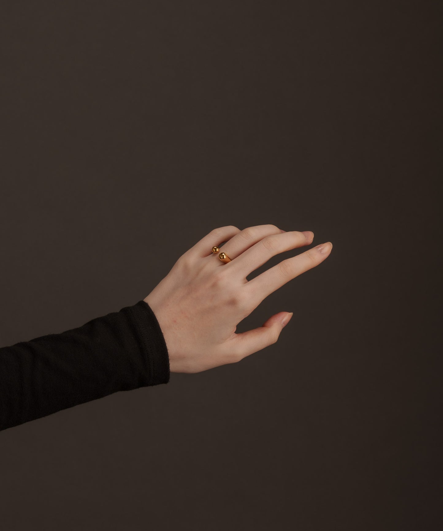 ボールエッジフリーリング【Gold】