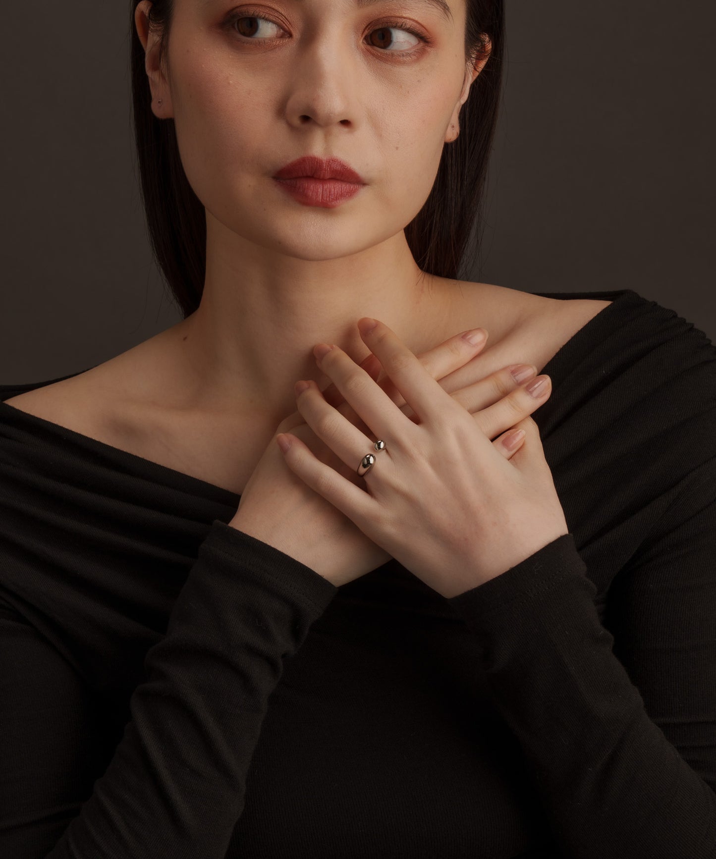 ボールエッジフリーリング【Silver】