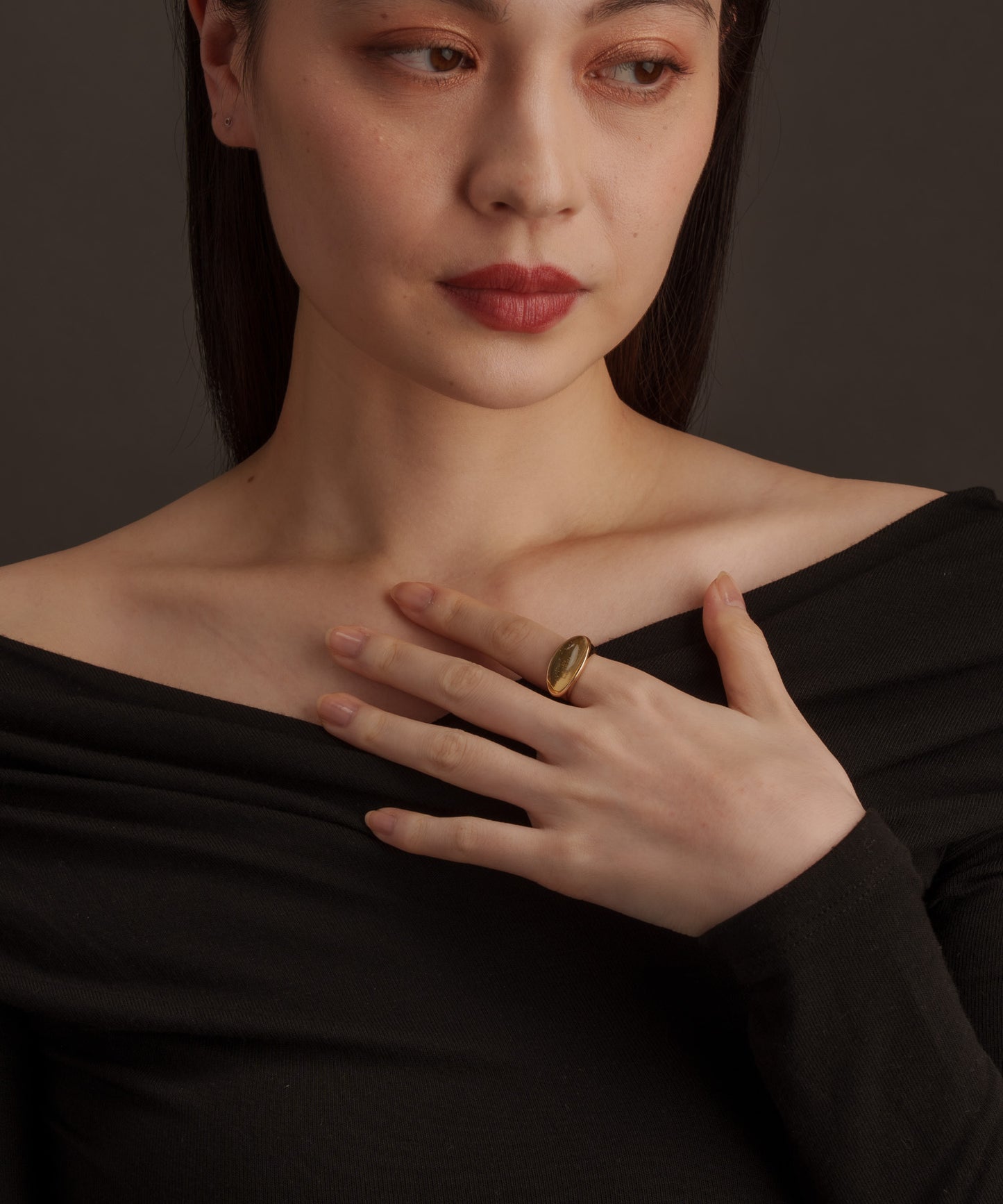 リングボリューム樹脂リング【Gold】