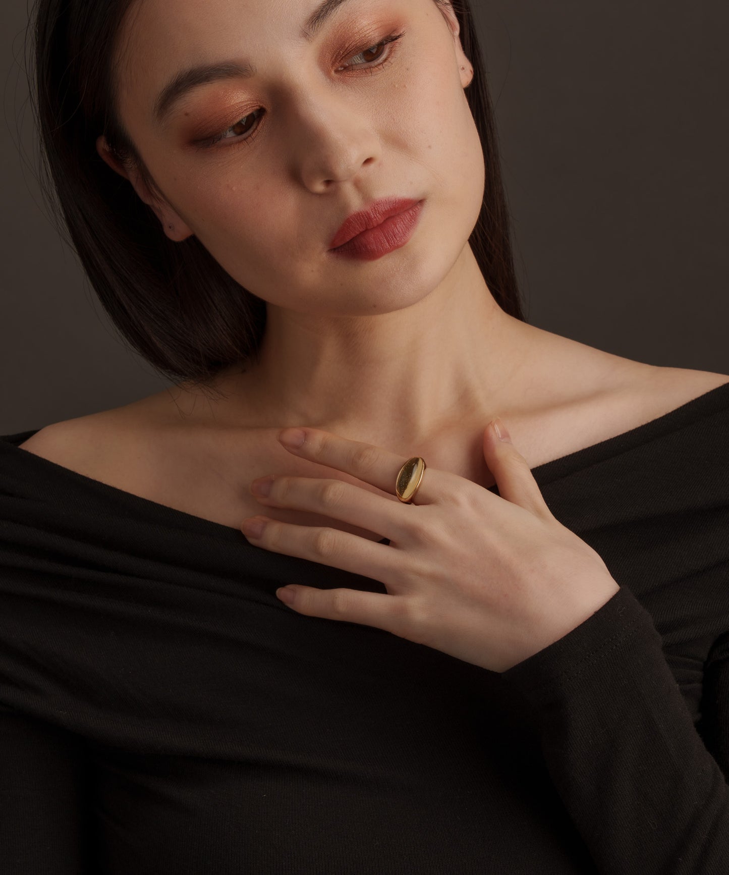 リングボリューム樹脂リング【Gold】