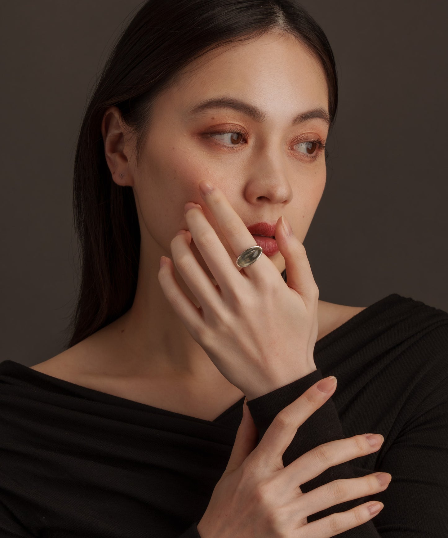 リングボリューム樹脂リング【Silver】