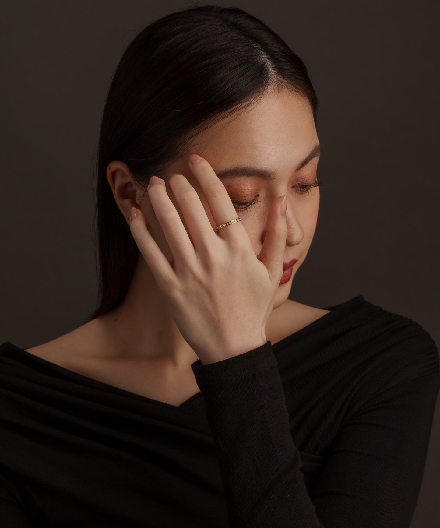 センターストーンリング【Gold】