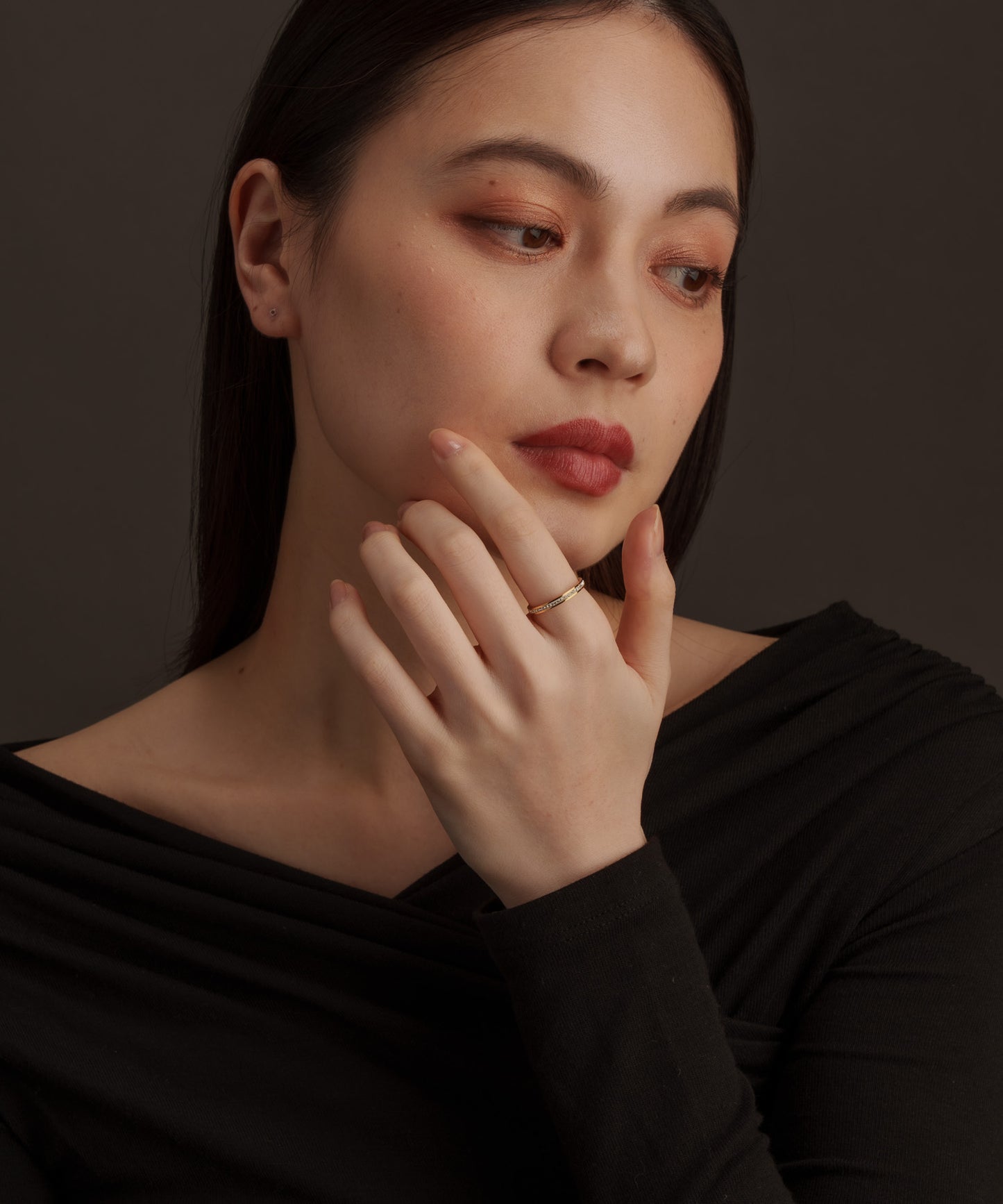 センターストーンリング【Gold】