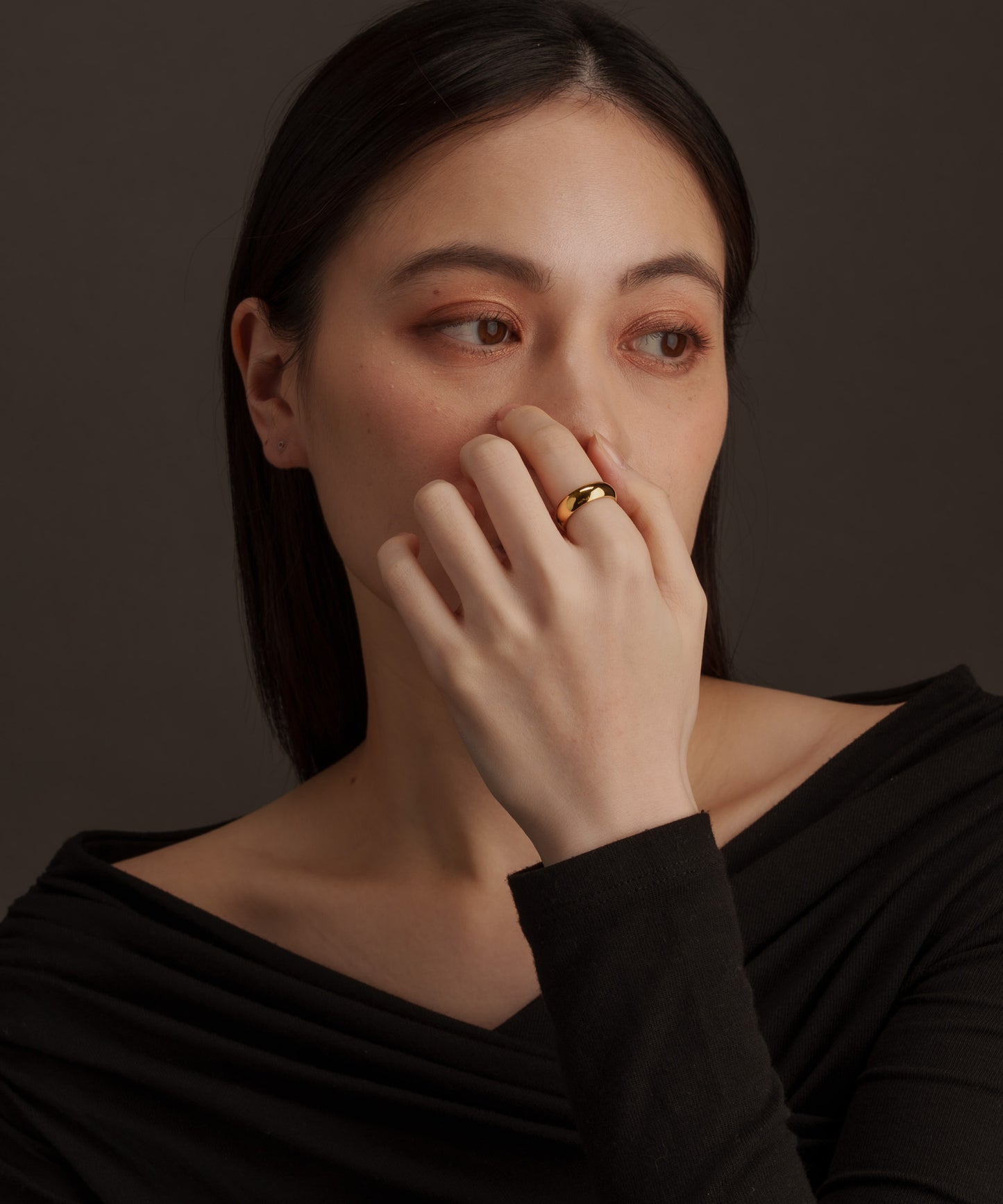 6mm幅ベーシックリング【Gold】