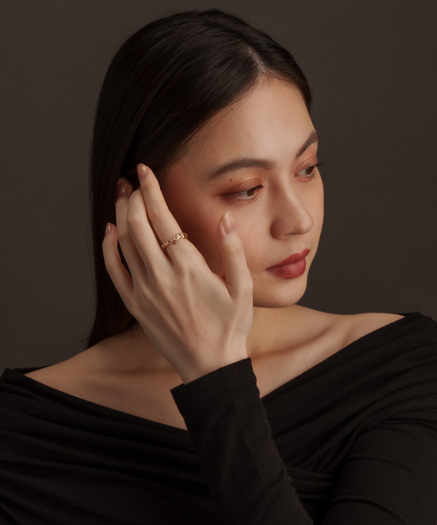 バンプス樹脂リング【Gold】