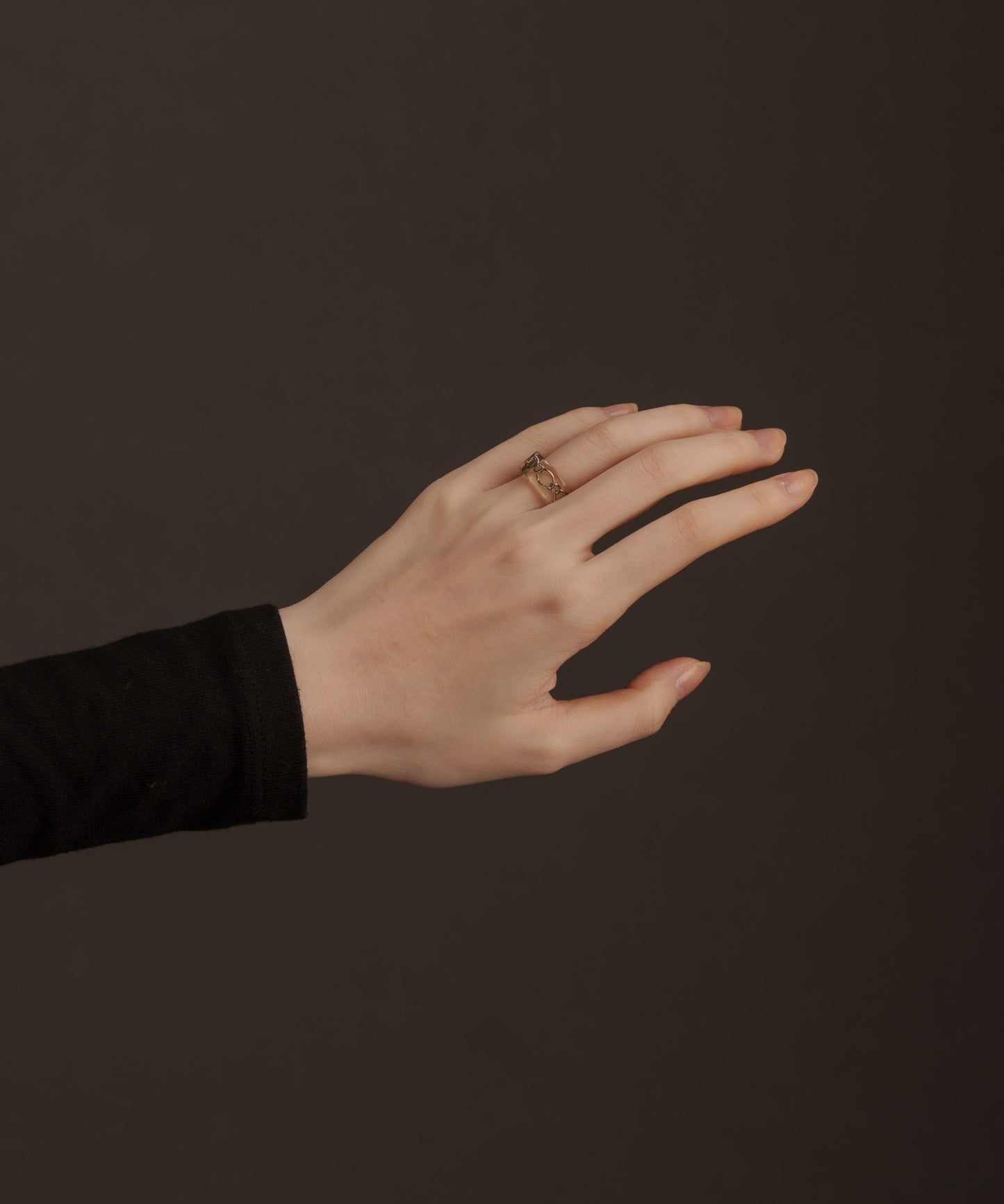 チェーン樹脂リング【Silver】