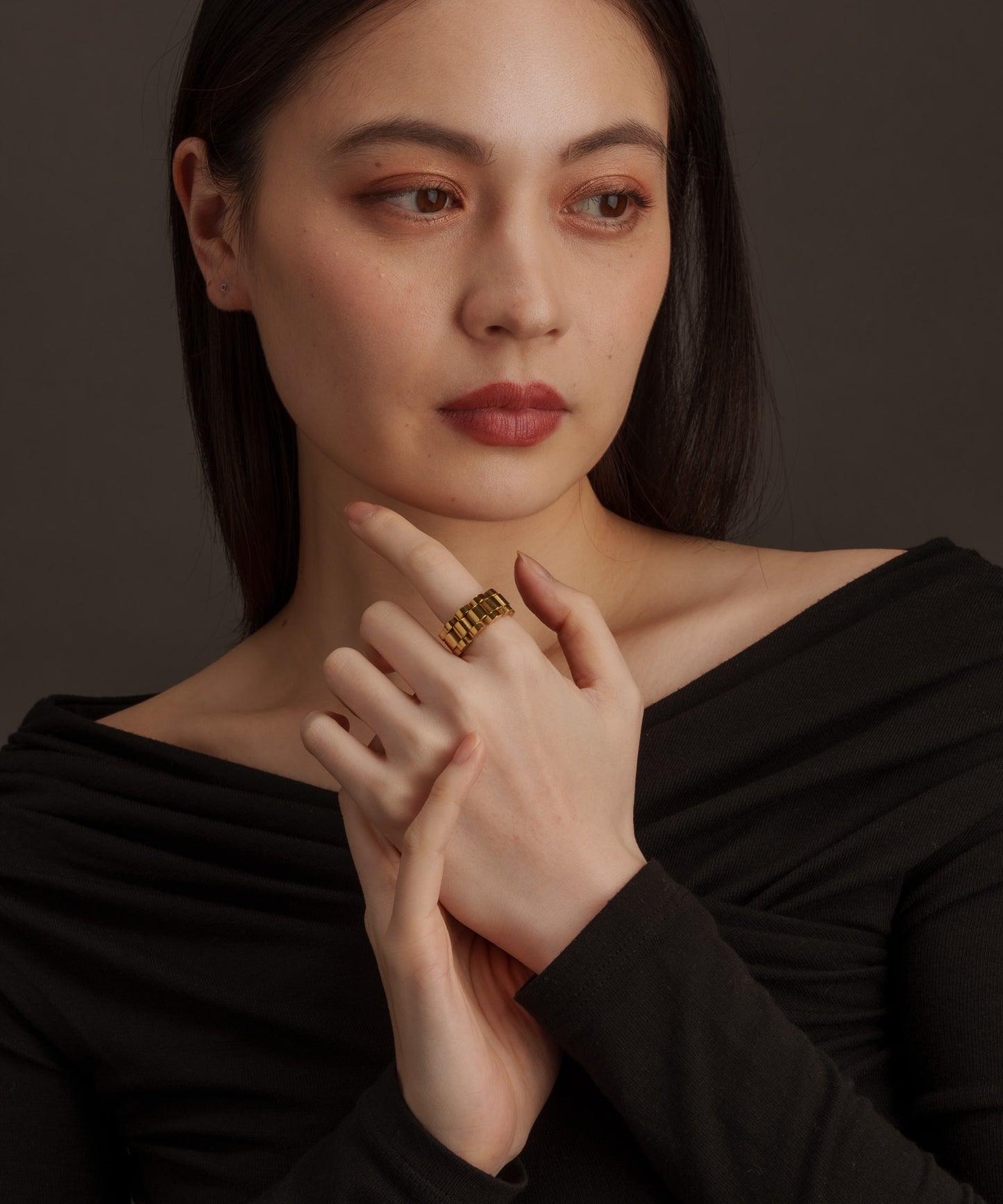 ベルトデザインリング【Gold】