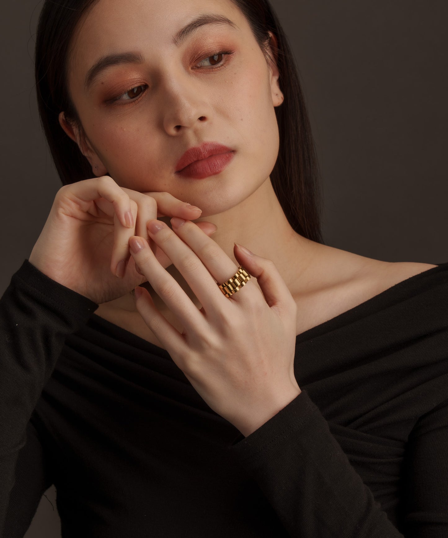 ベルトデザインリング【Gold】