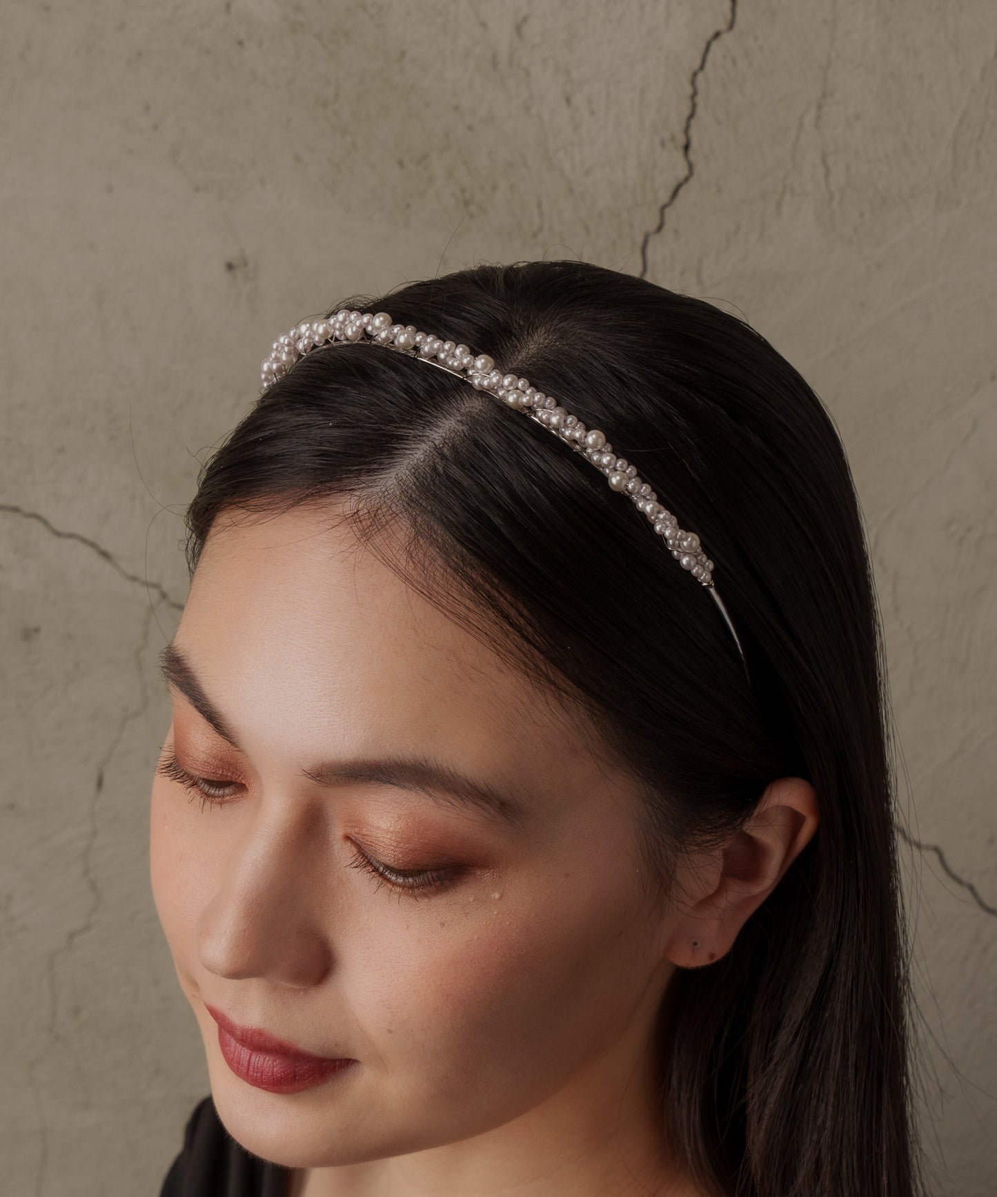 パールモチーフカチューシャ【Silver】