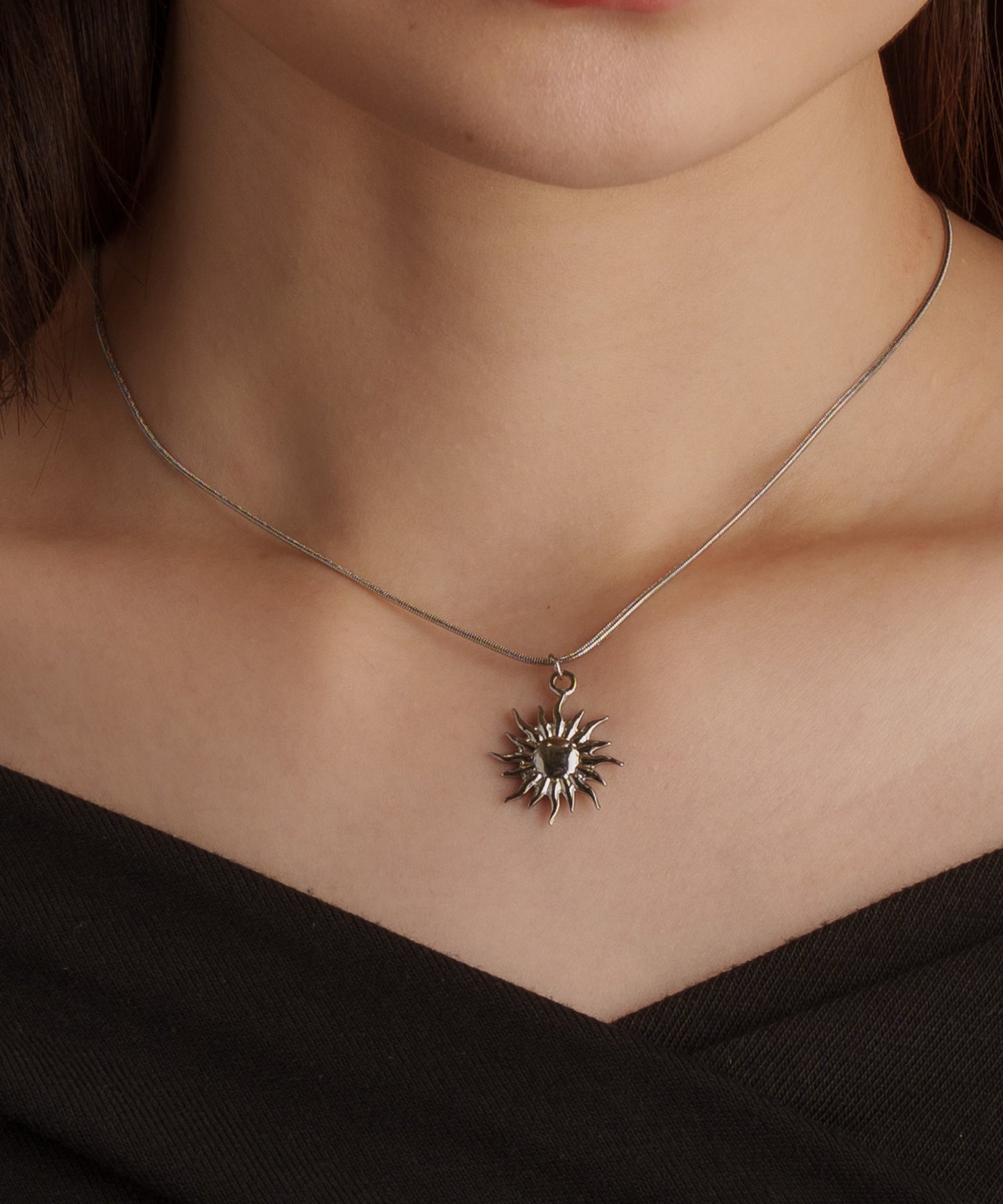 サンフェイスネックレス【Silver】　