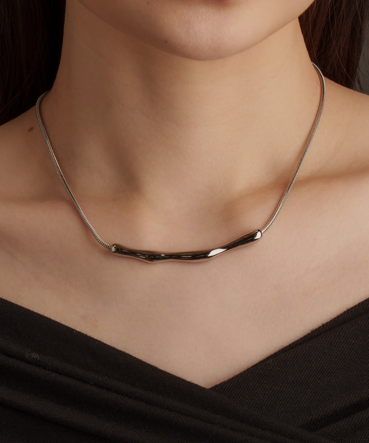 ツウィッグチェーンネックレス【Silver】