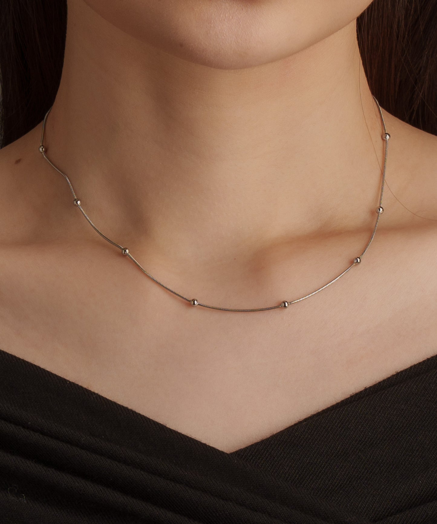 インターバルボールネックレス【Silver】