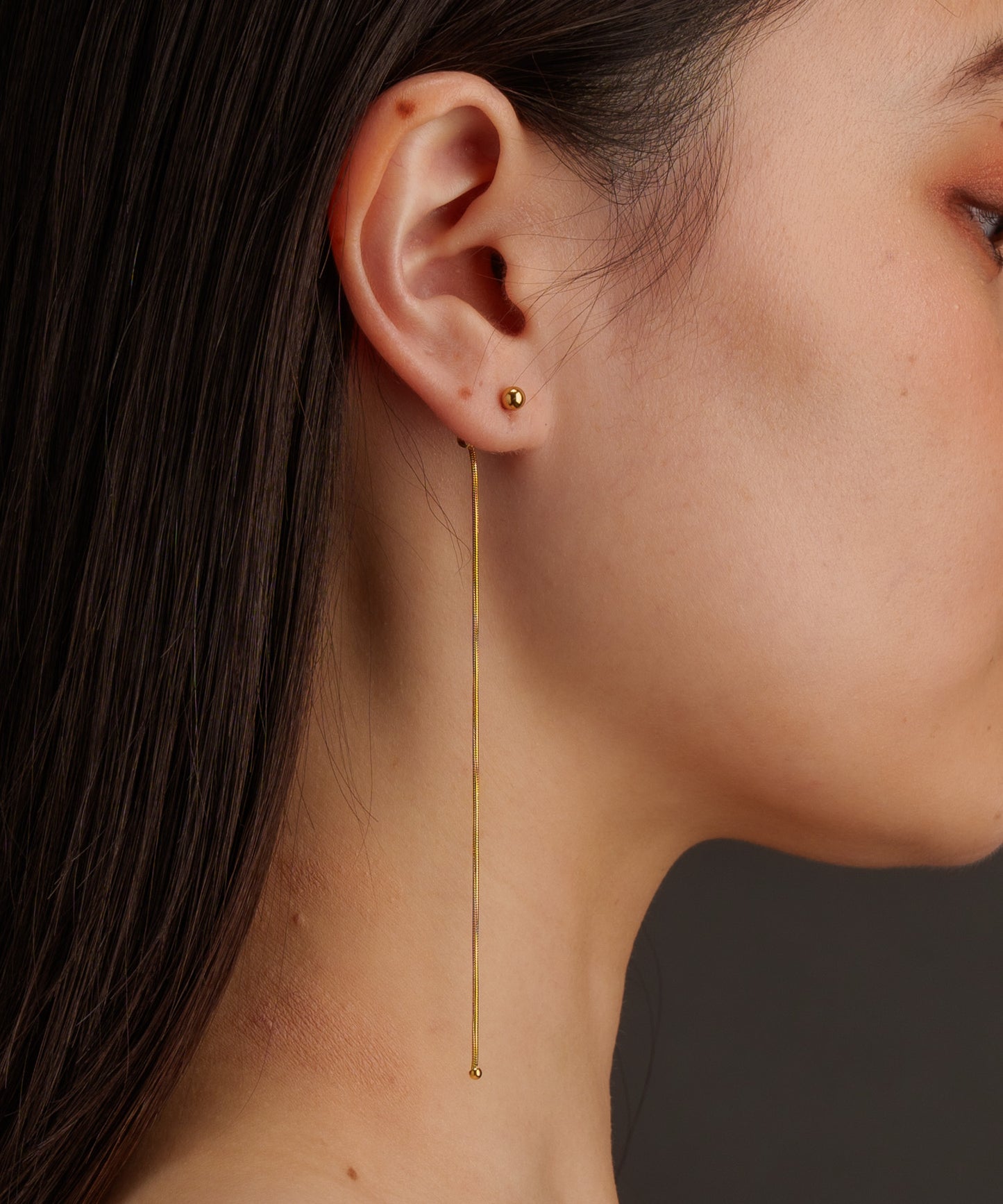 スネークボールトップピアス【Gold】