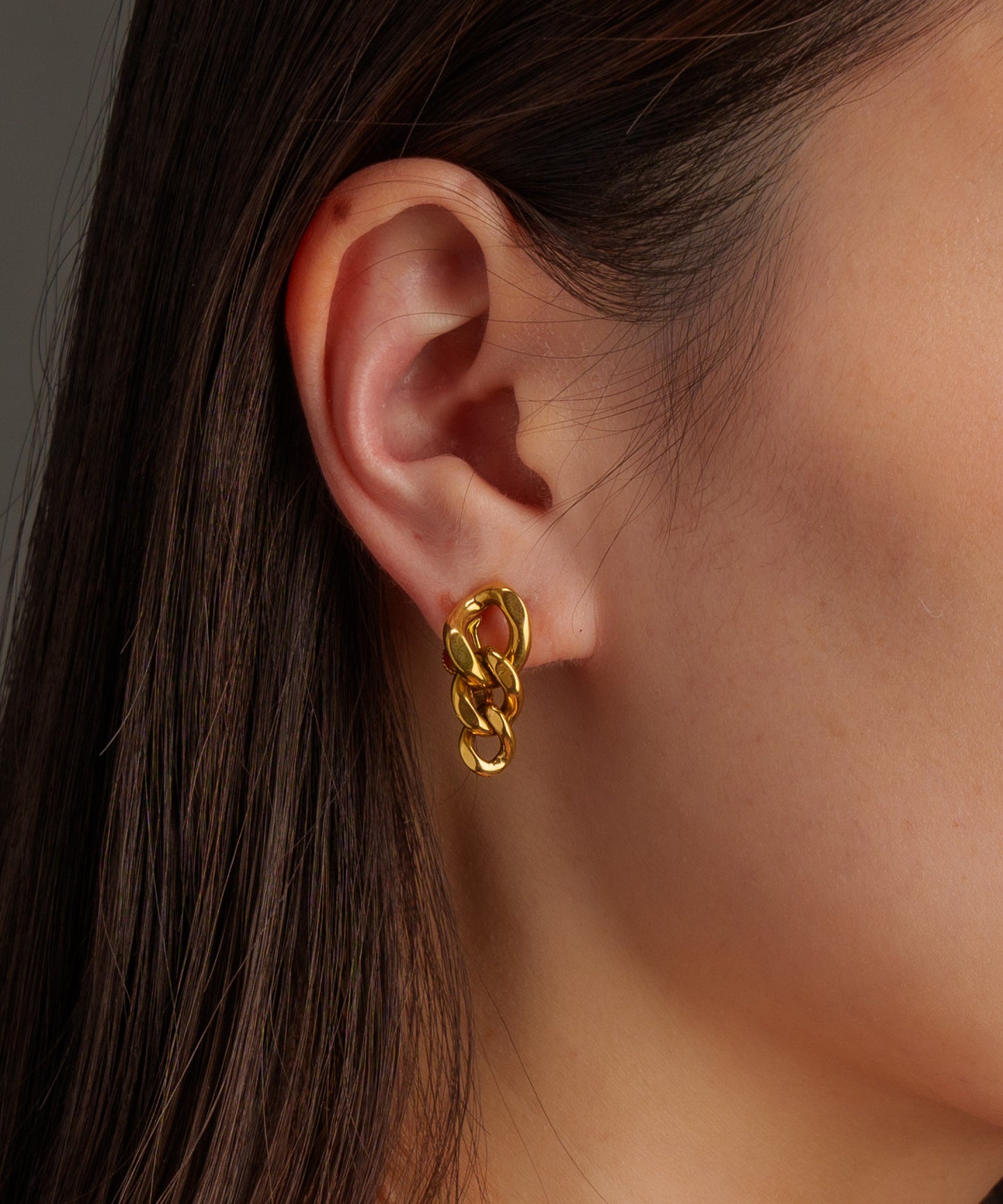 チェーンイヤリング【Gold】