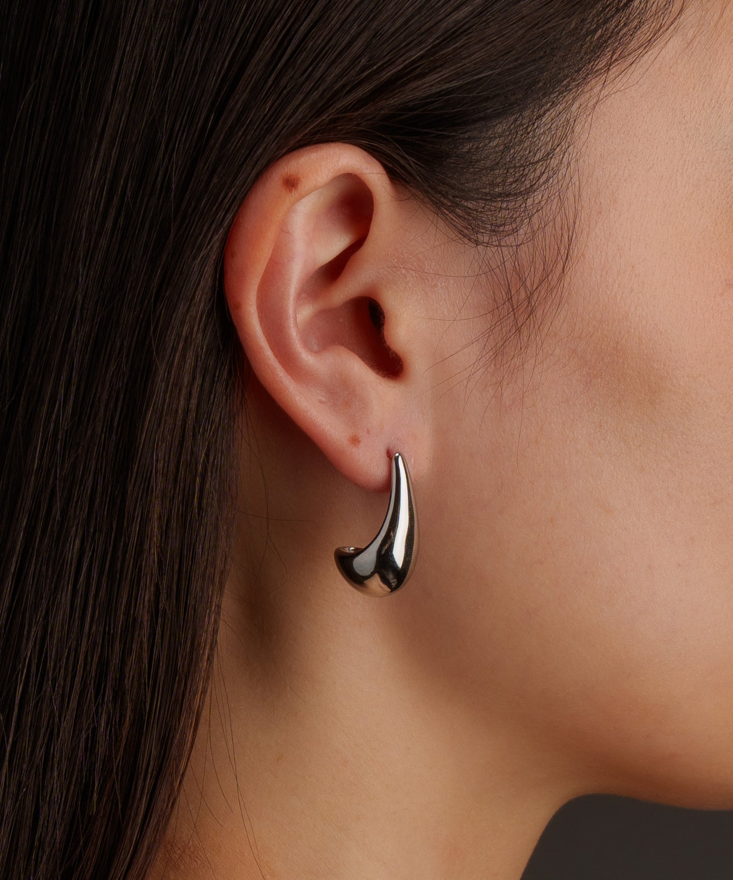 ボリュームドロップピアス【Silver】